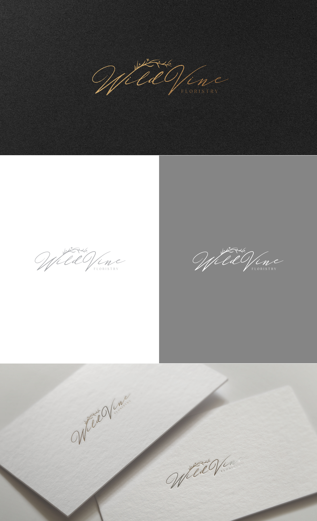 Logo Design by GLDesigns for Wild Vine Floristry | Design #32549483