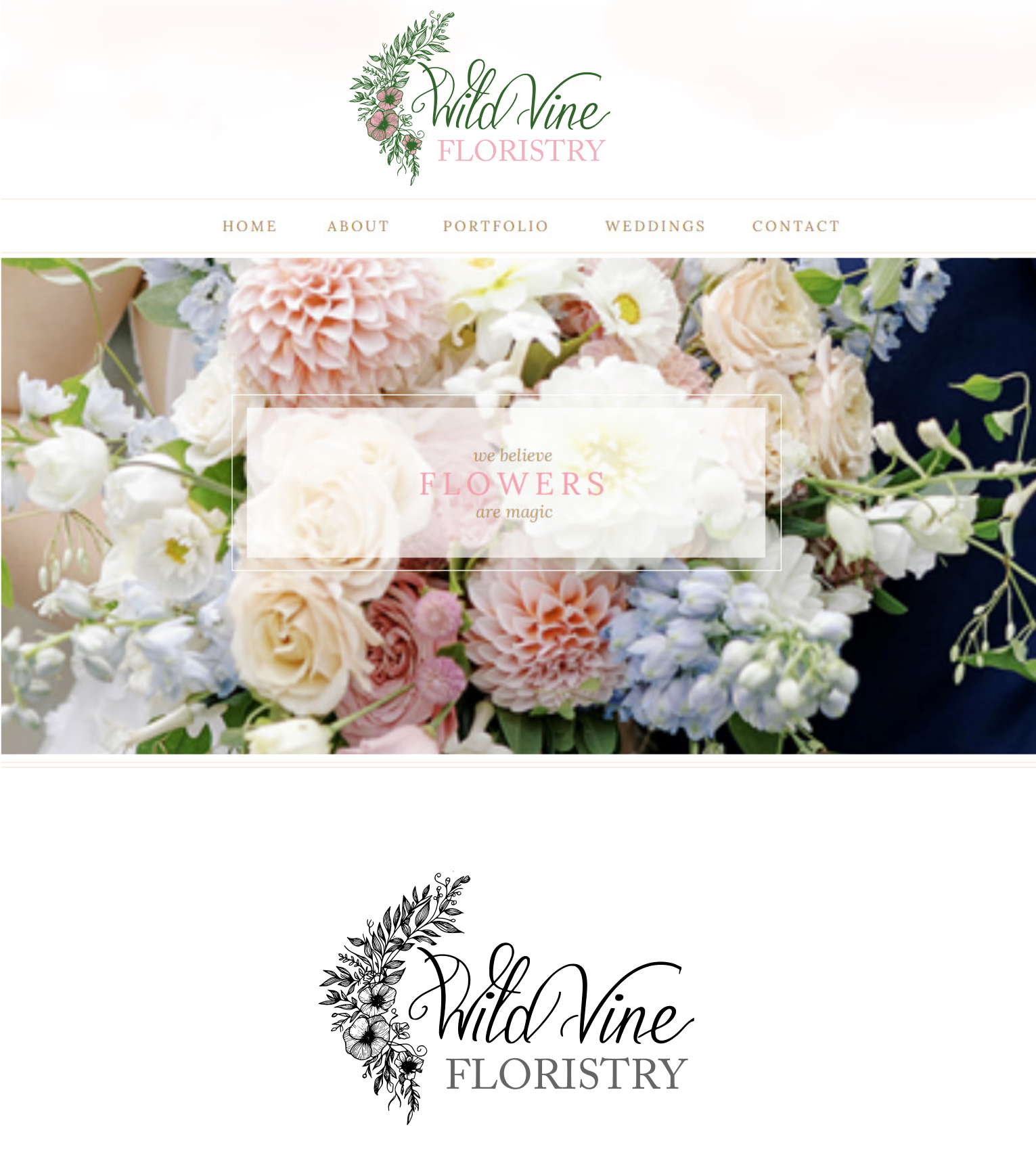 Logo Design by elveneclipse for Wild Vine Floristry | Design #32563619