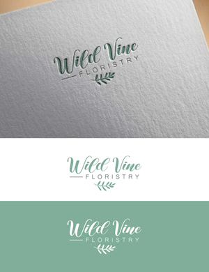 Logo Design by fly  design for Wild Vine Floristry | Design: #32554757
