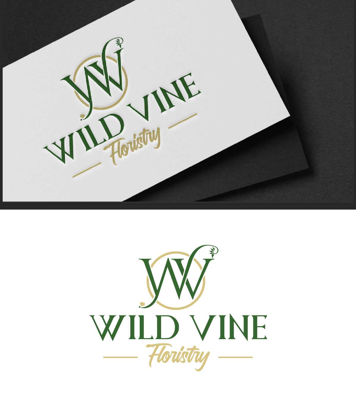 Logo-Design von fly  design für Wild Vine Floristry | Design #32555332