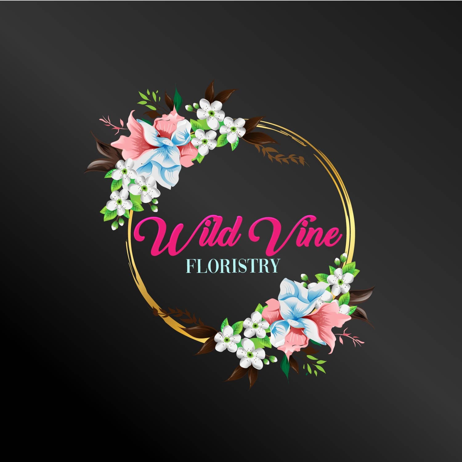 Logo Design by Sobisss for Wild Vine Floristry | Design #32553795