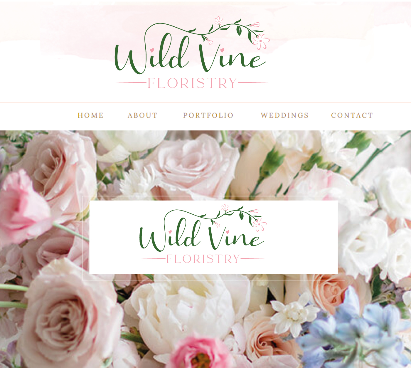 Logo Design by Rubia@ for Wild Vine Floristry | Design #32551304