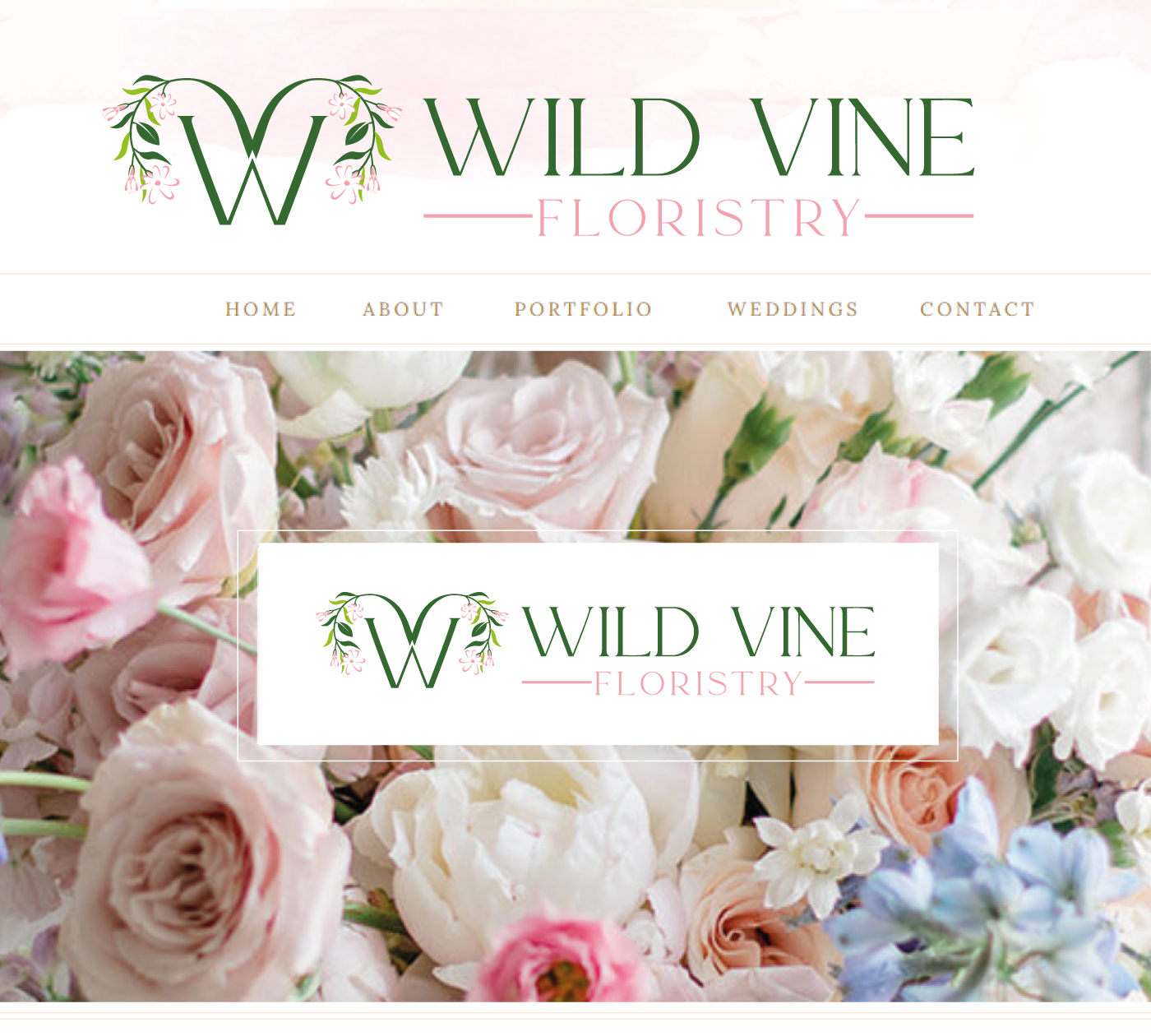 Logo Design by Rubia@ for Wild Vine Floristry | Design #32551305