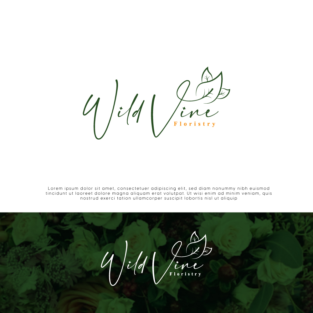 Logo Design by Tan-D for Wild Vine Floristry | Design #32576346