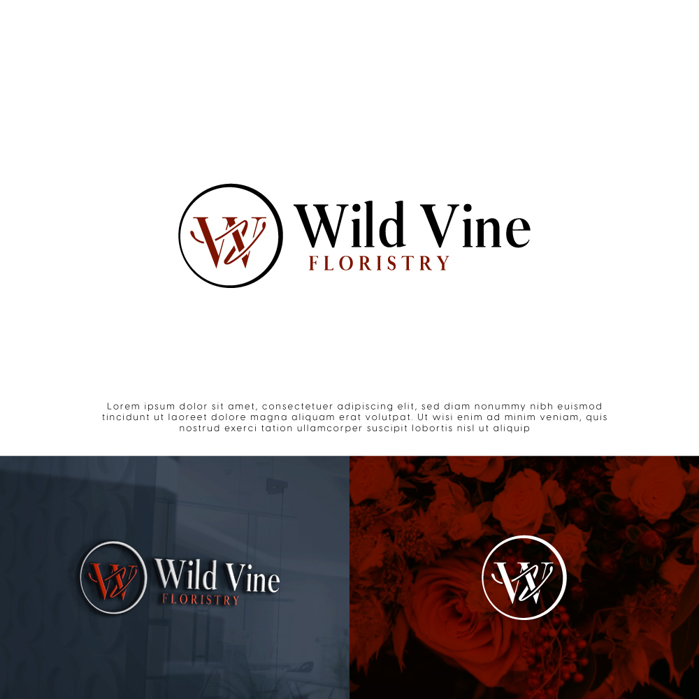 Logo Design by Tan-D for Wild Vine Floristry | Design #32576347