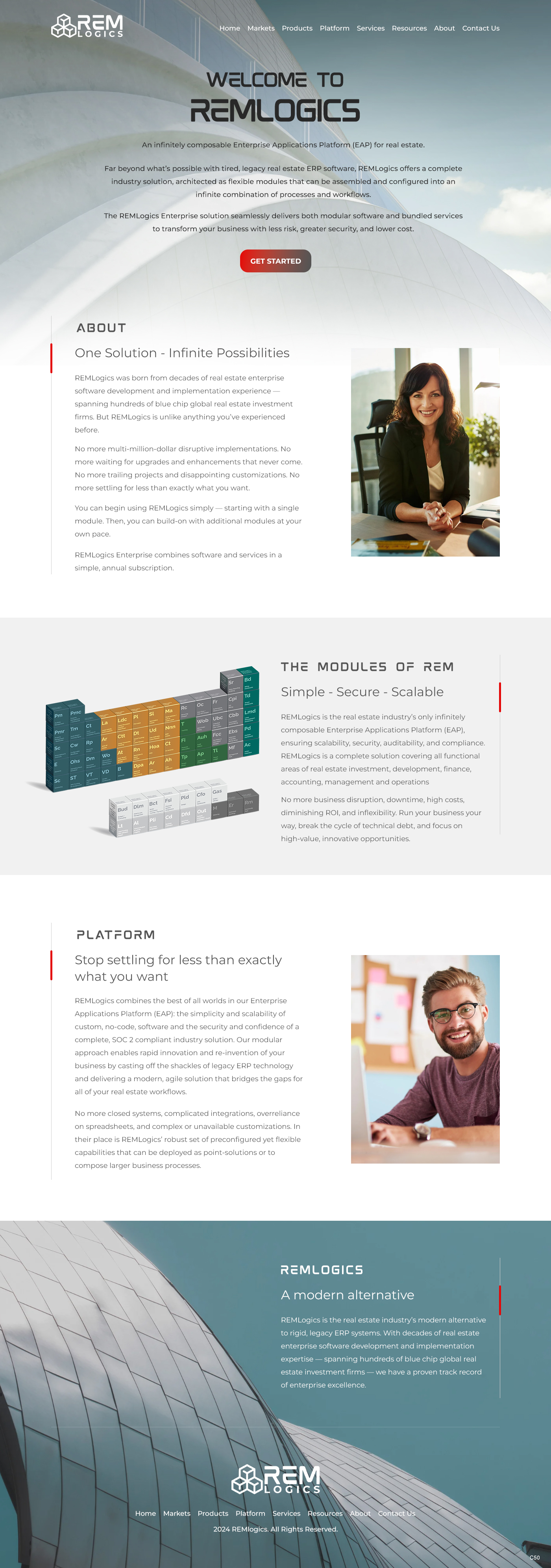 Professional, Masculine Web Design for a Company by pb | Design #32555980