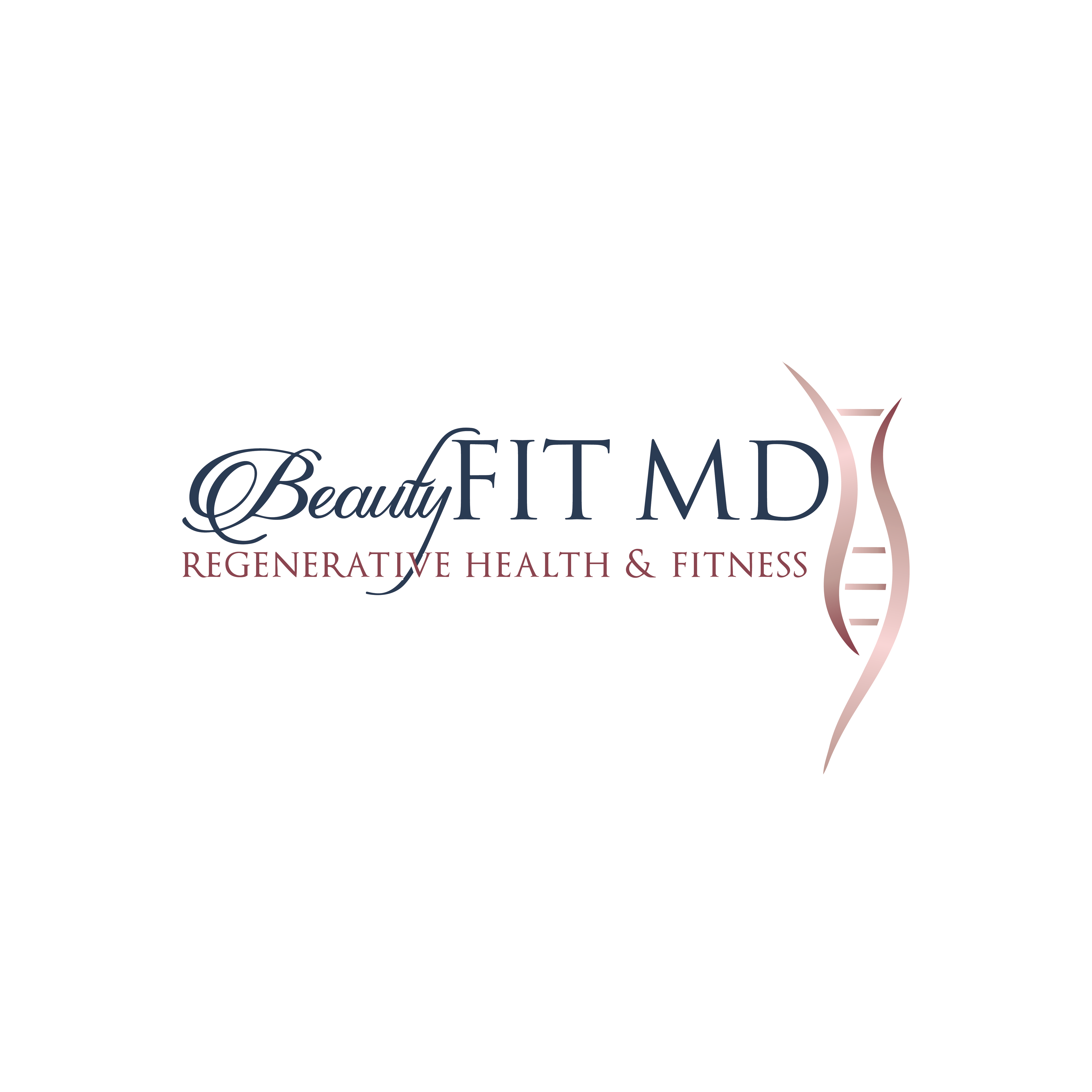 Serious, Feminine, Medical Logo Design for BeautyFIT MD. Tagline