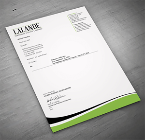 Stationery Design by sadikul islam for Injured.ca  | Design: #32557937