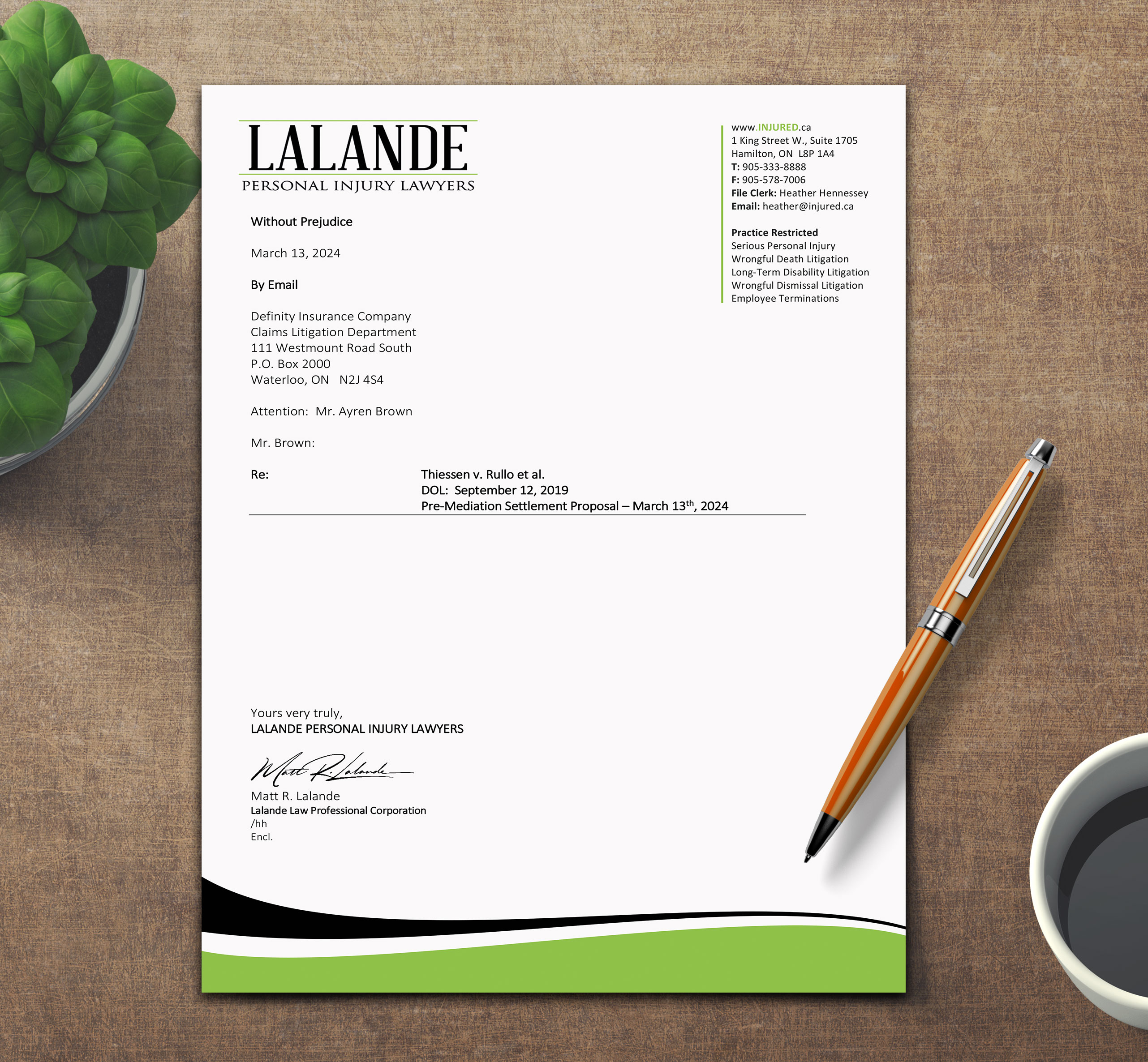 Stationery Design by sadikul islam for Injured.ca  | Design #32557938