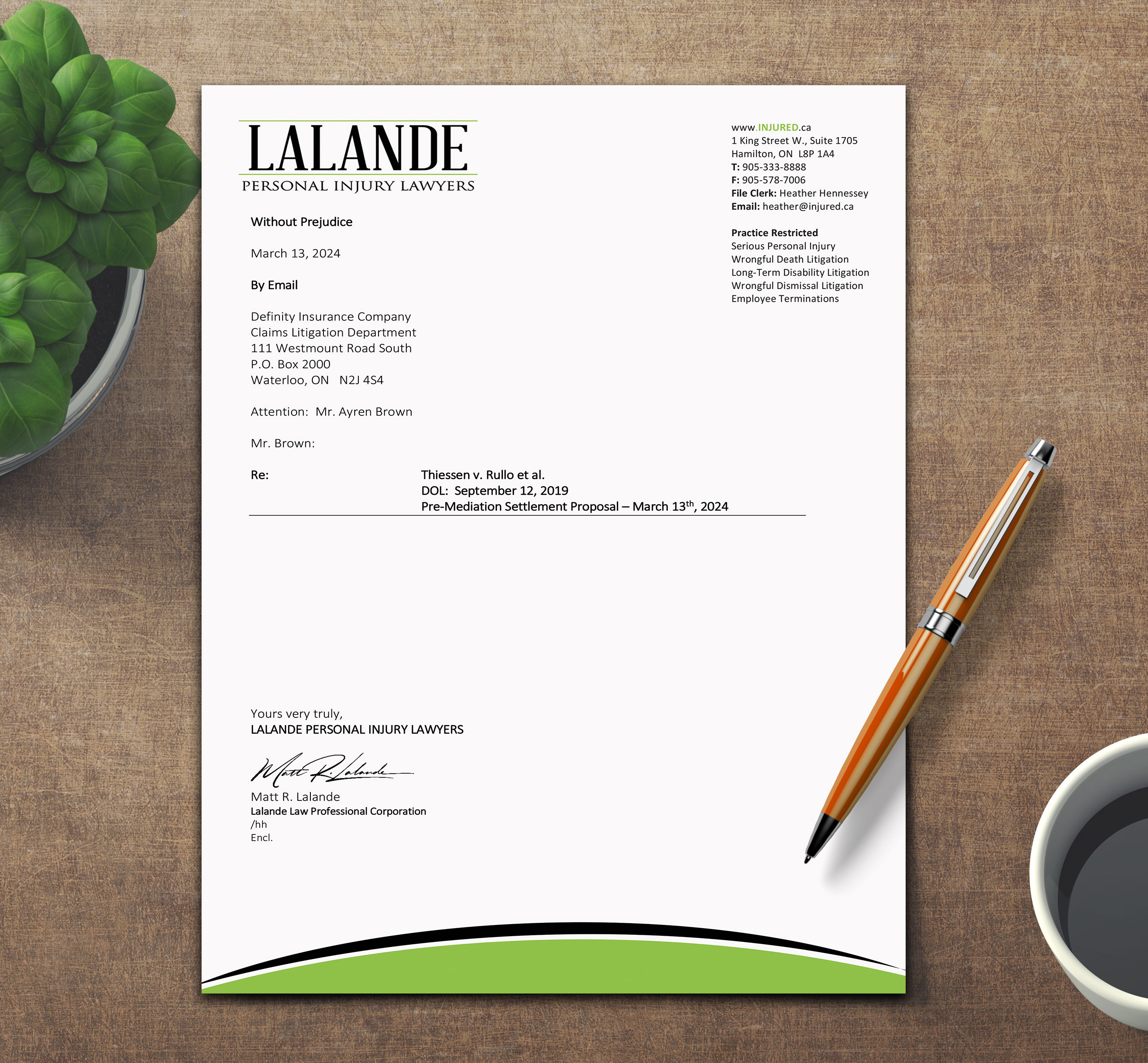 Stationery Design by sadikul islam for Injured.ca  | Design #32557990