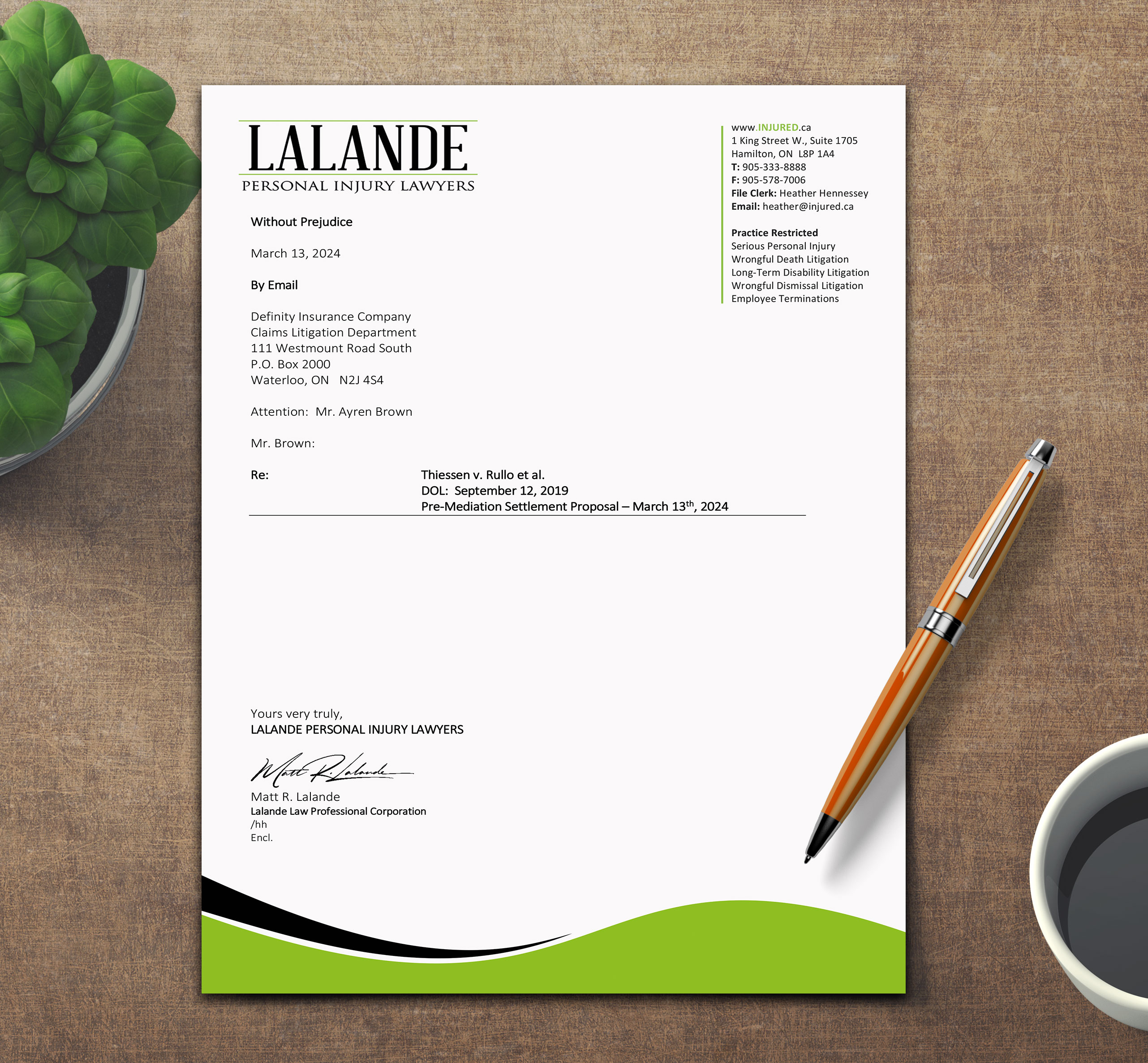 Stationery Design by sadikul islam for Injured.ca  | Design #32558034