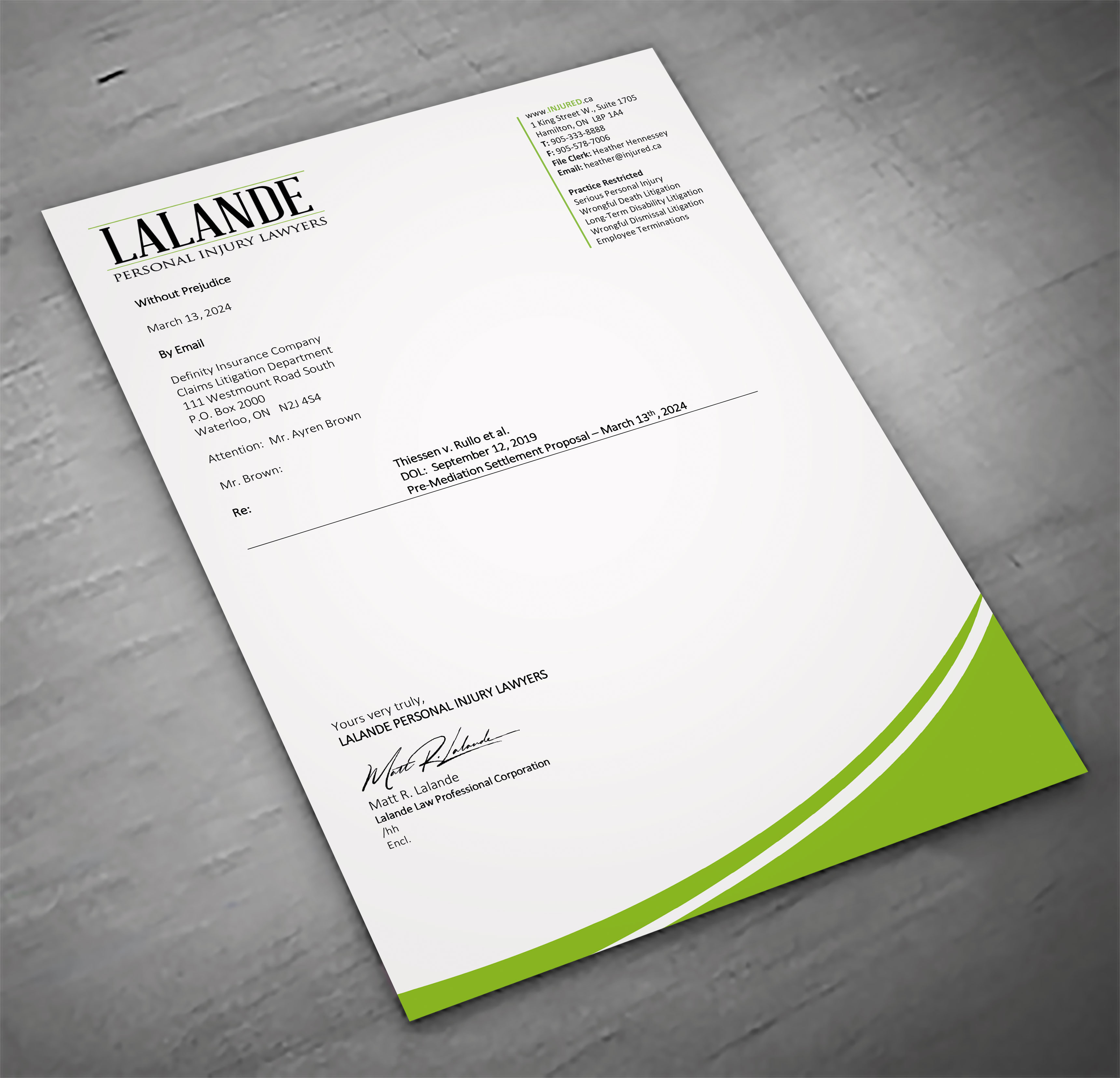 Diseño de Papelería por sadikul islam para Injured.ca  | Diseño #32558158