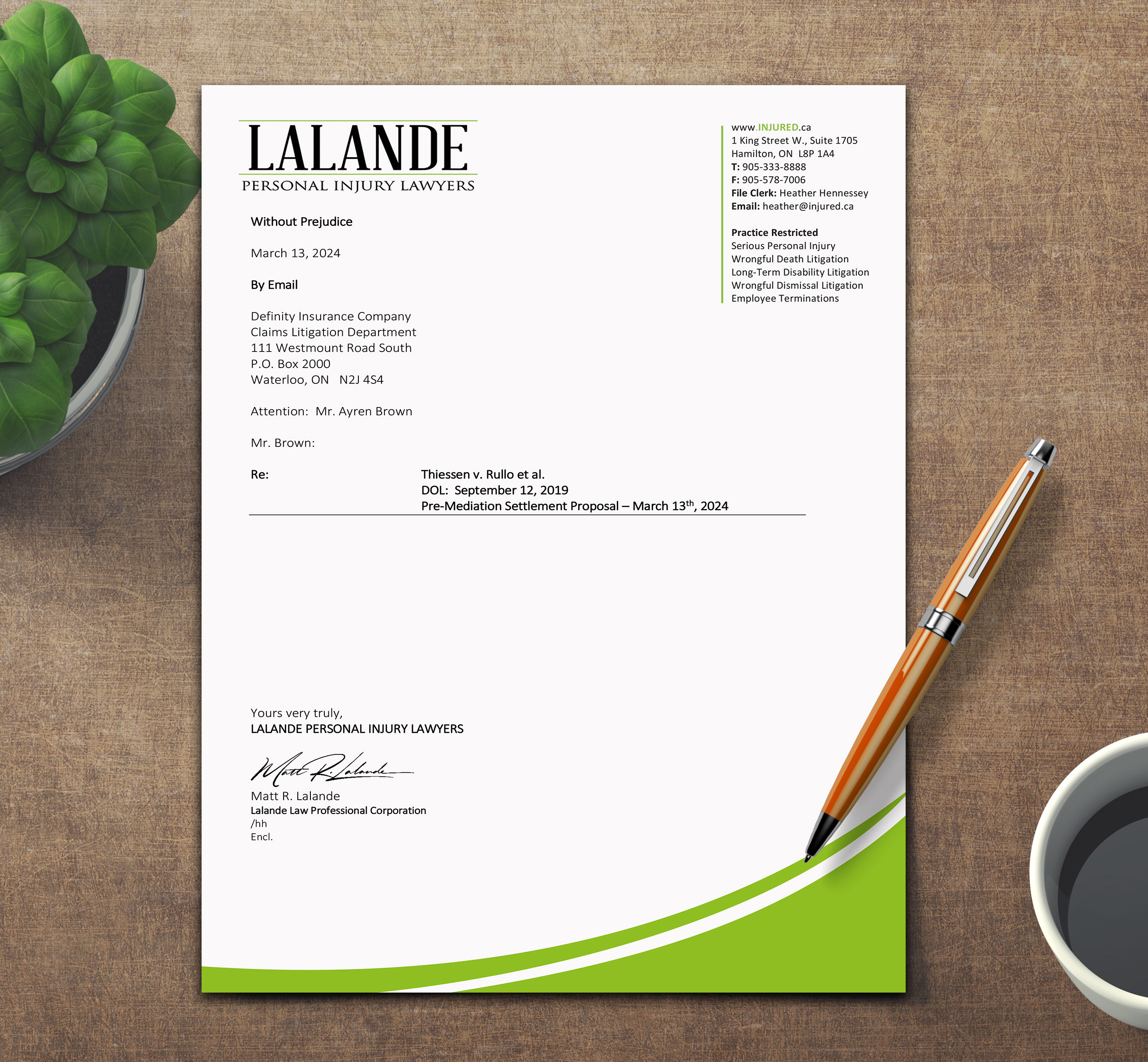 Stationery Design by sadikul islam for Injured.ca  | Design #32558160