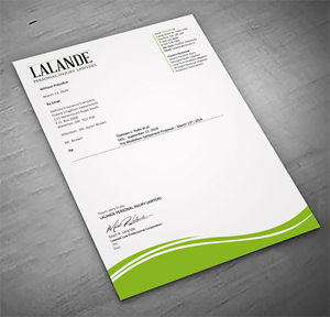 Stationery Design by sadikul islam for Injured.ca  | Design: #32558188