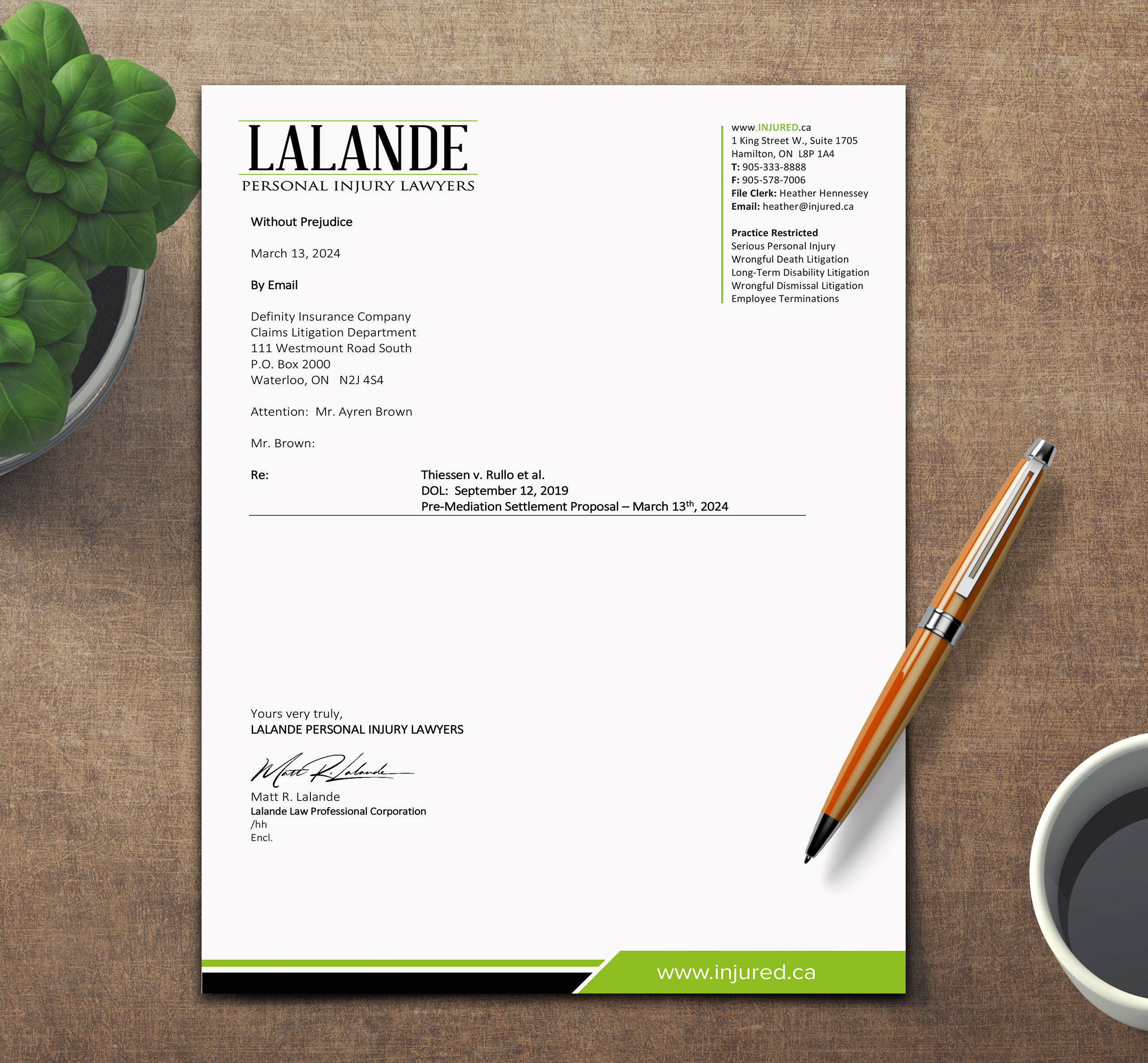 Diseño de Papelería por sadikul islam para Injured.ca  | Diseño #32558215