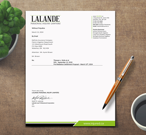 Stationery Design by sadikul islam for Injured.ca  | Design: #32558215