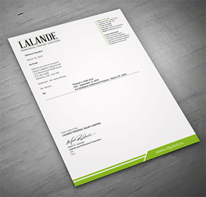 Stationery Design by sadikul islam for Injured.ca  | Design: #32558220