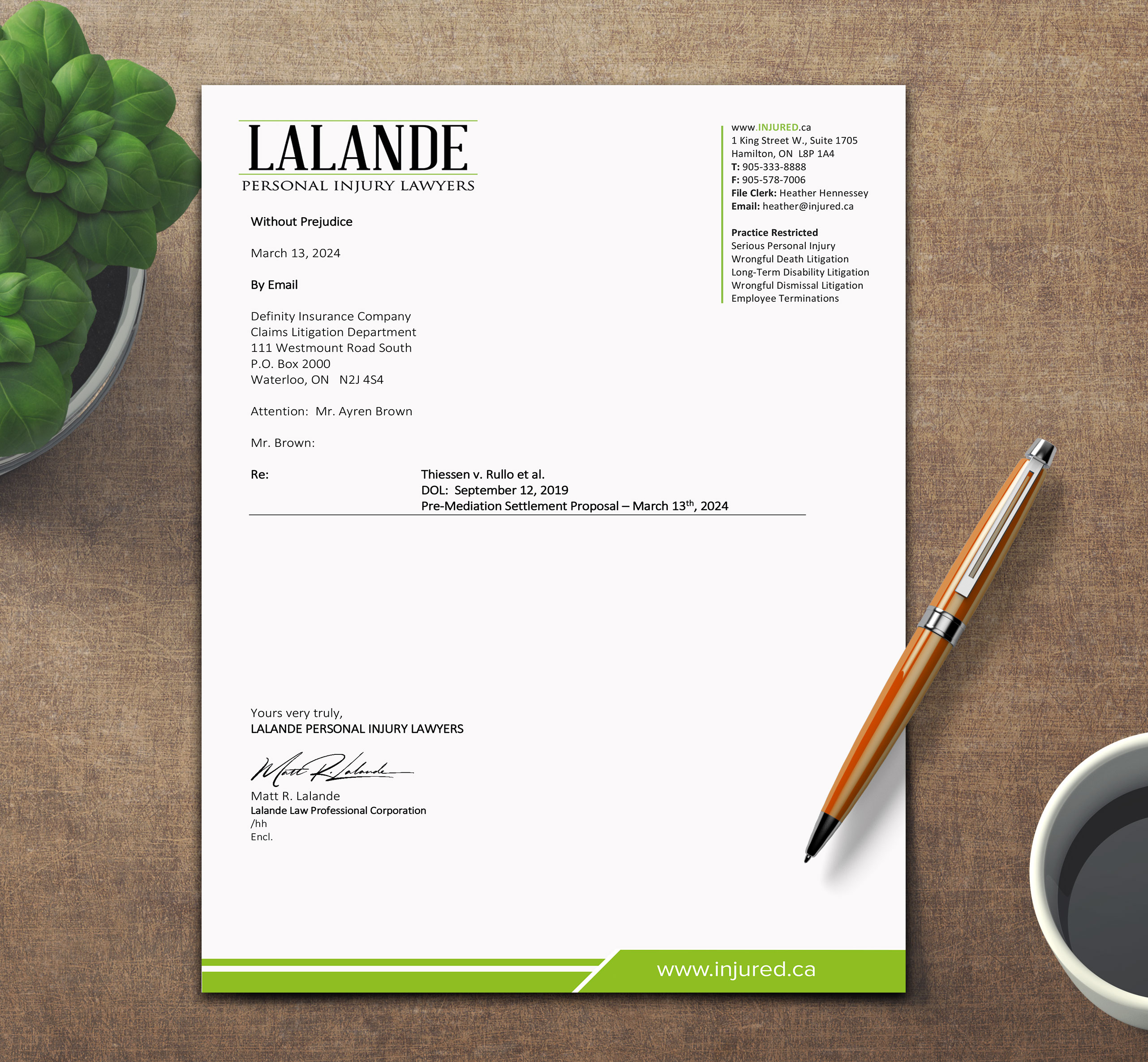 Diseño de Papelería por sadikul islam para Injured.ca  | Diseño #32558221