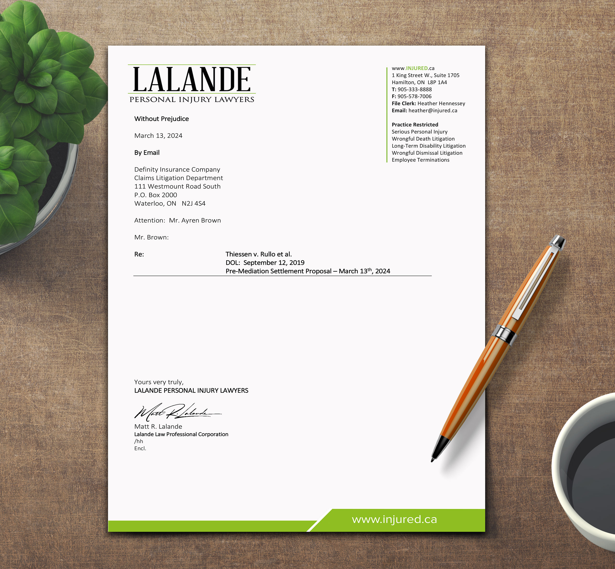 Diseño de Papelería por sadikul islam para Injured.ca  | Diseño #32558223