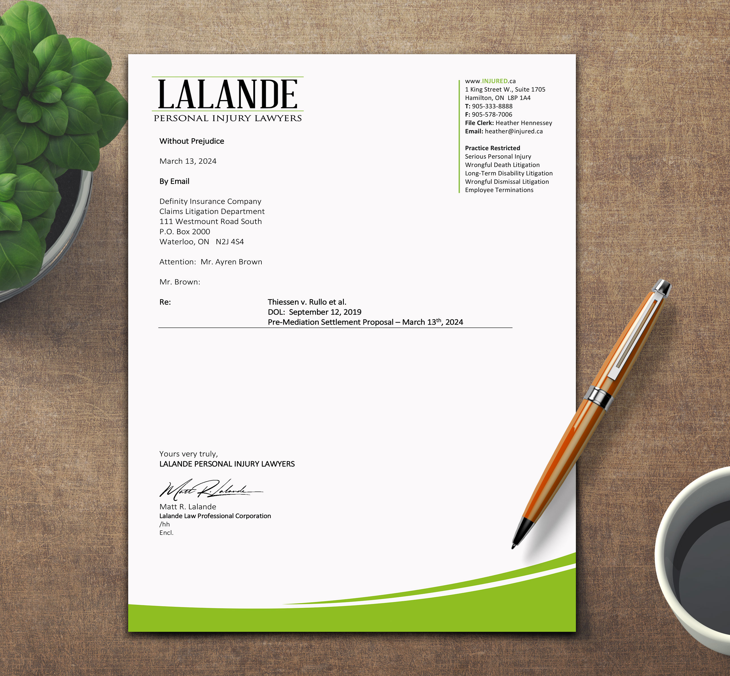 Diseño de Papelería por sadikul islam para Injured.ca  | Diseño #32558261