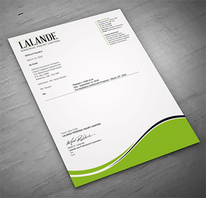 Stationery Design by sadikul islam for Injured.ca  | Design: #32558268