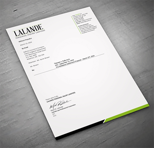 Stationery Design by sadikul islam for Injured.ca  | Design: #32558273