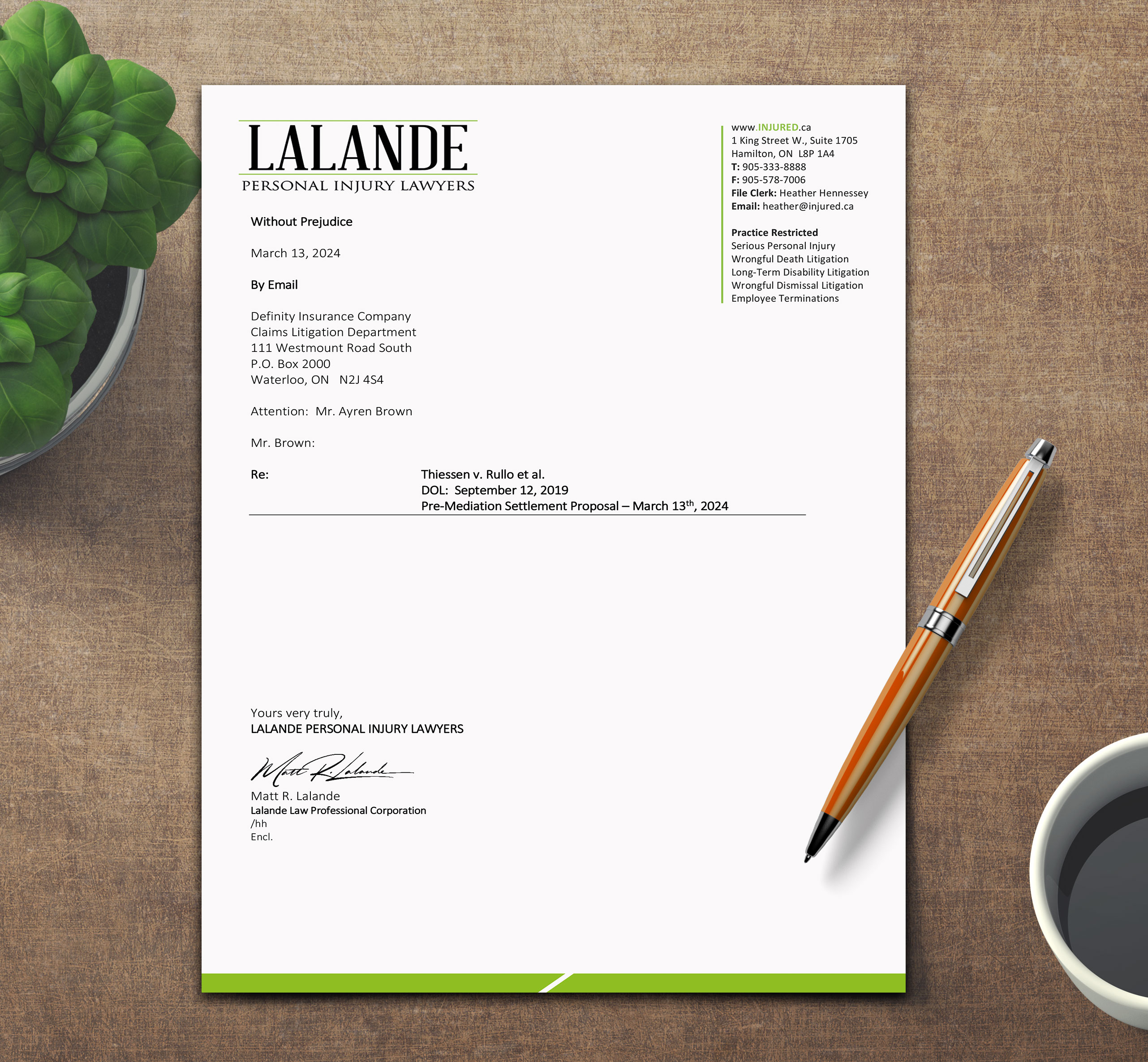 Schreibwaren-Design von sadikul islam für Injured.ca  | Design #32558276