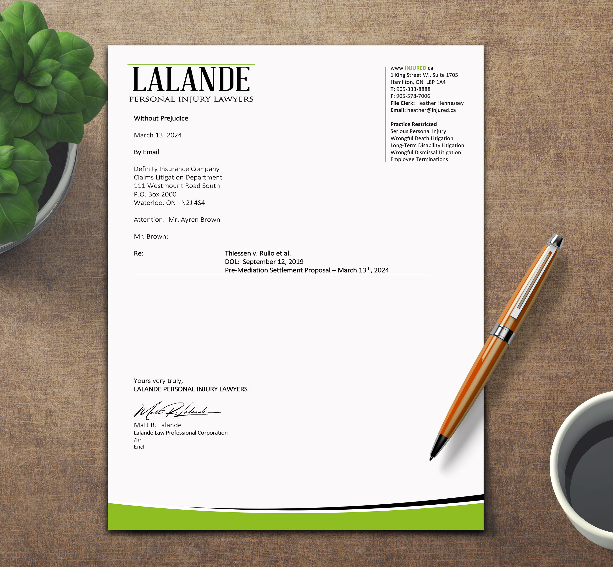 Stationery Design by sadikul islam for Injured.ca  | Design #32559382