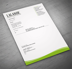 Stationery Design by sadikul islam for Injured.ca  | Design: #32560408