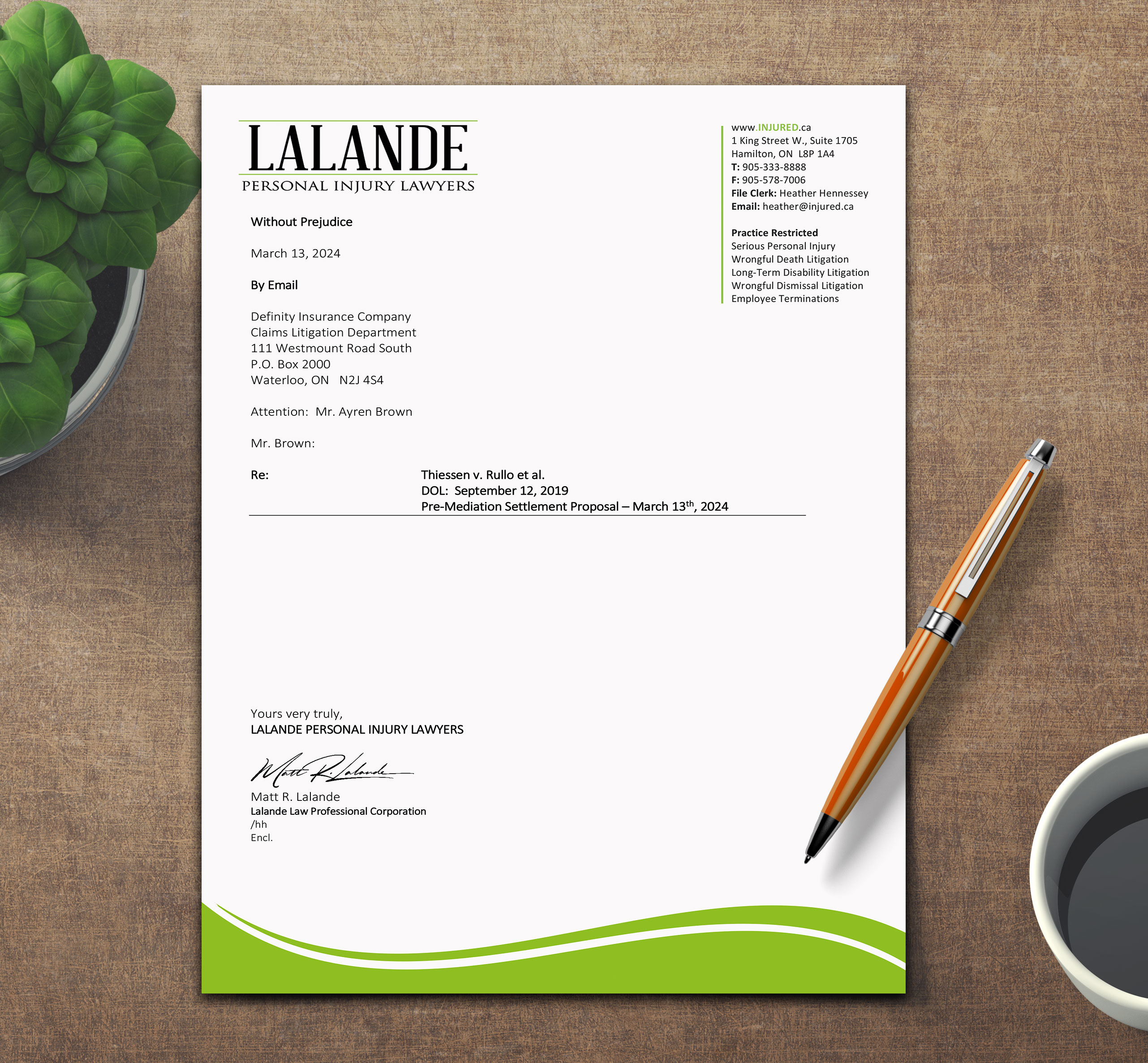 Stationery Design by sadikul islam for Injured.ca  | Design #32560420