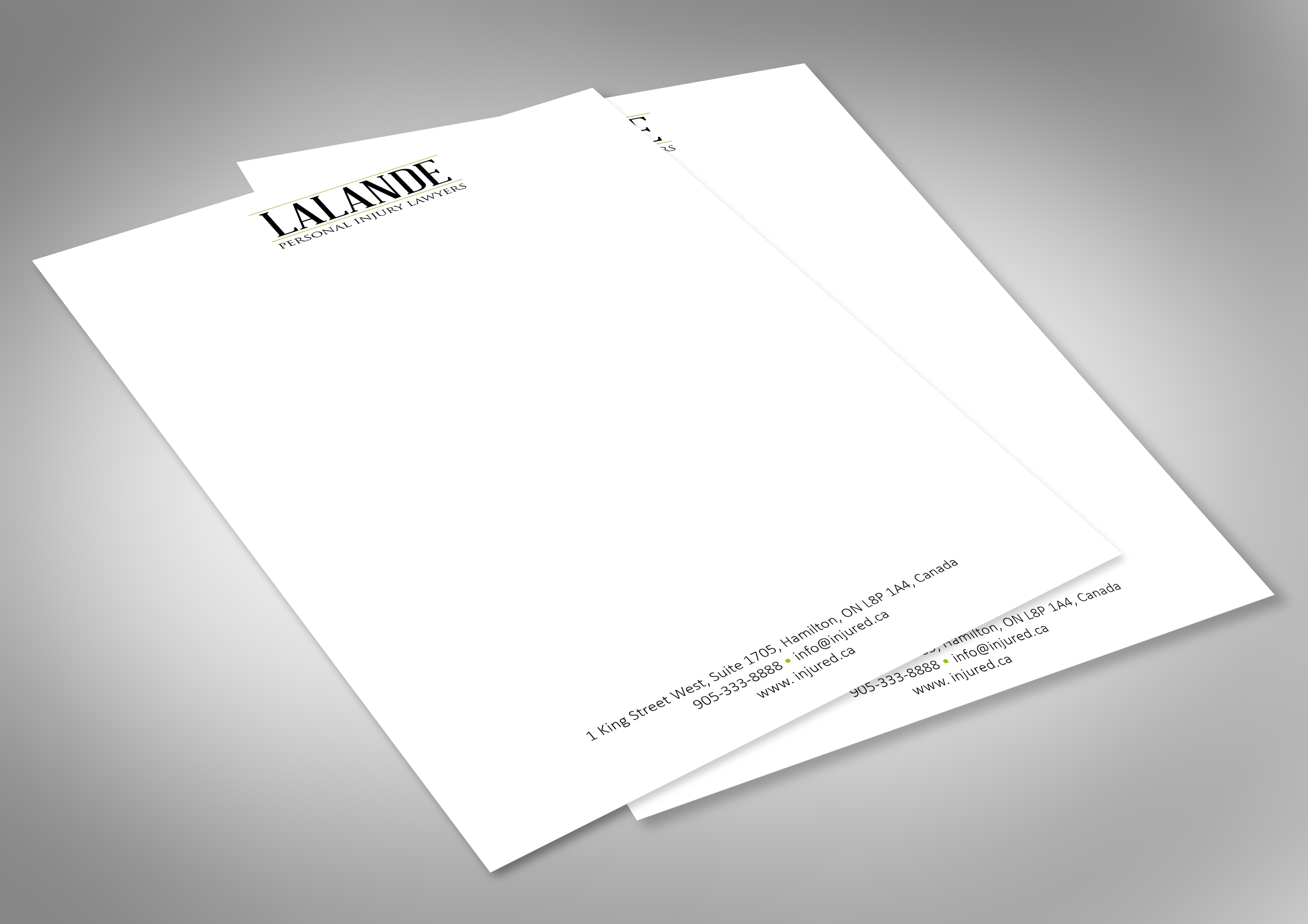 Stationery Design by Andrés Sebastián for Injured.ca  | Design #32599802