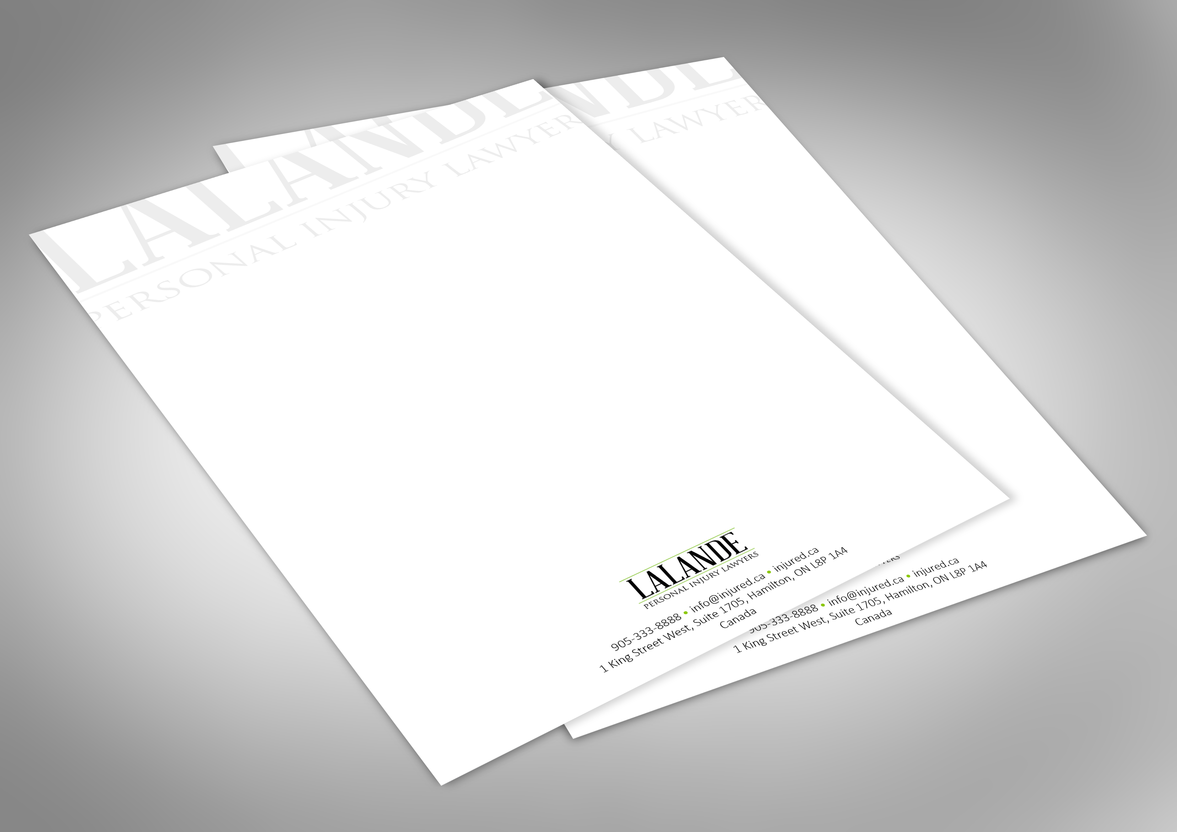Stationery Design by Andrés Sebastián for Injured.ca  | Design #32600666
