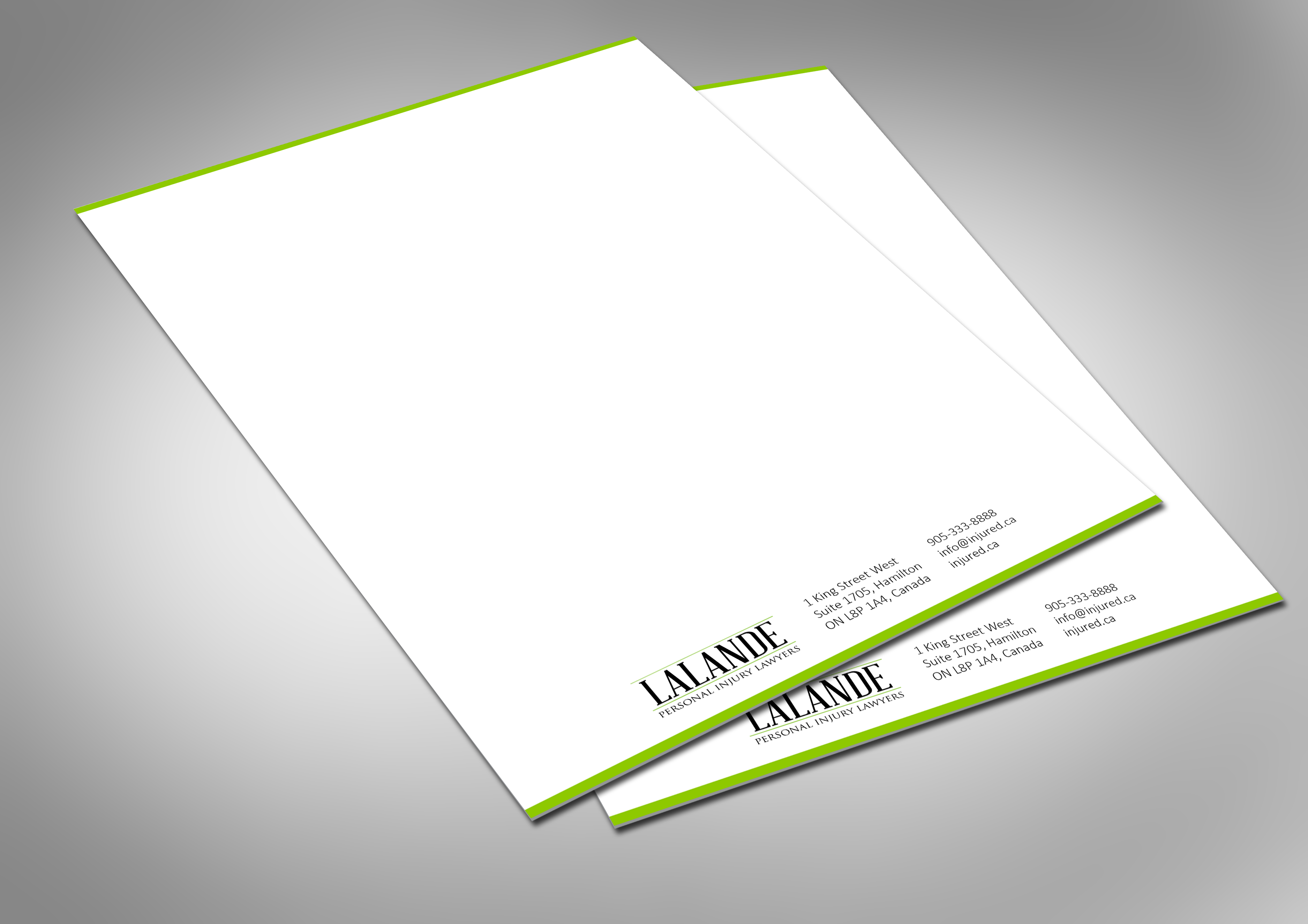 Stationery Design by Andrés Sebastián for Injured.ca  | Design #32600837