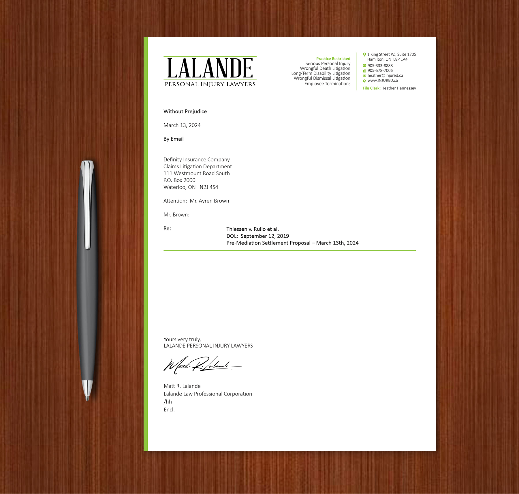 Stationery Design by Expert Bappy for Injured.ca  | Design #32580114