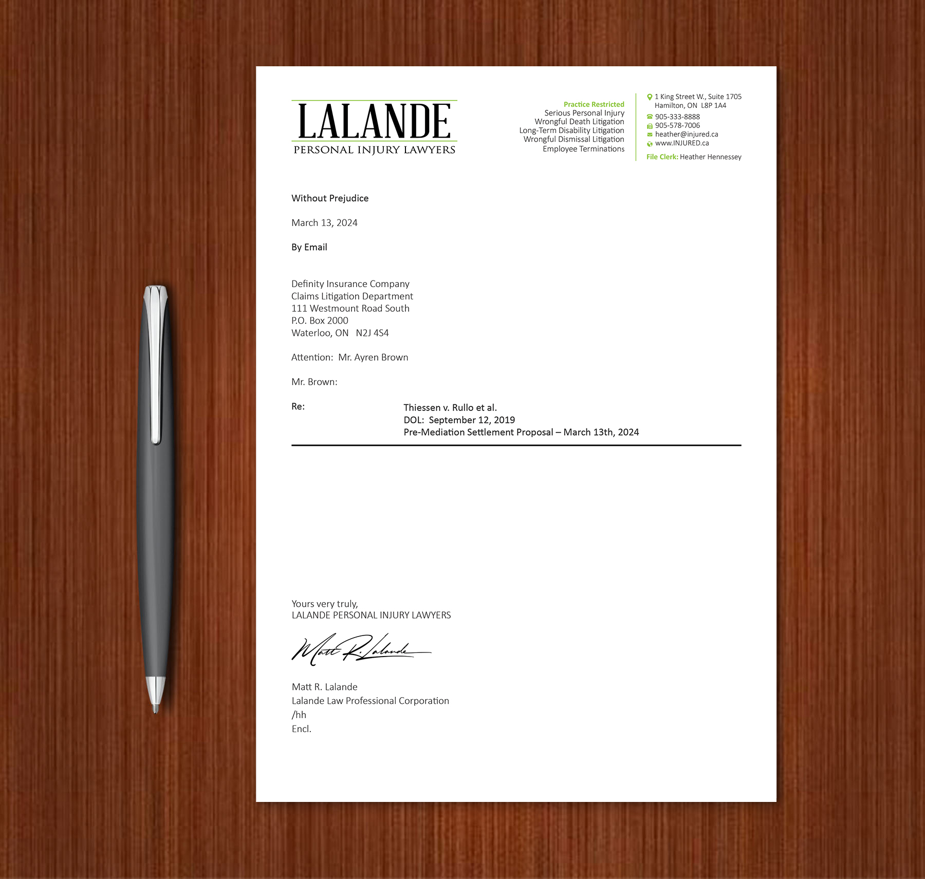 Stationery Design by Expert Bappy for Injured.ca  | Design #32580118