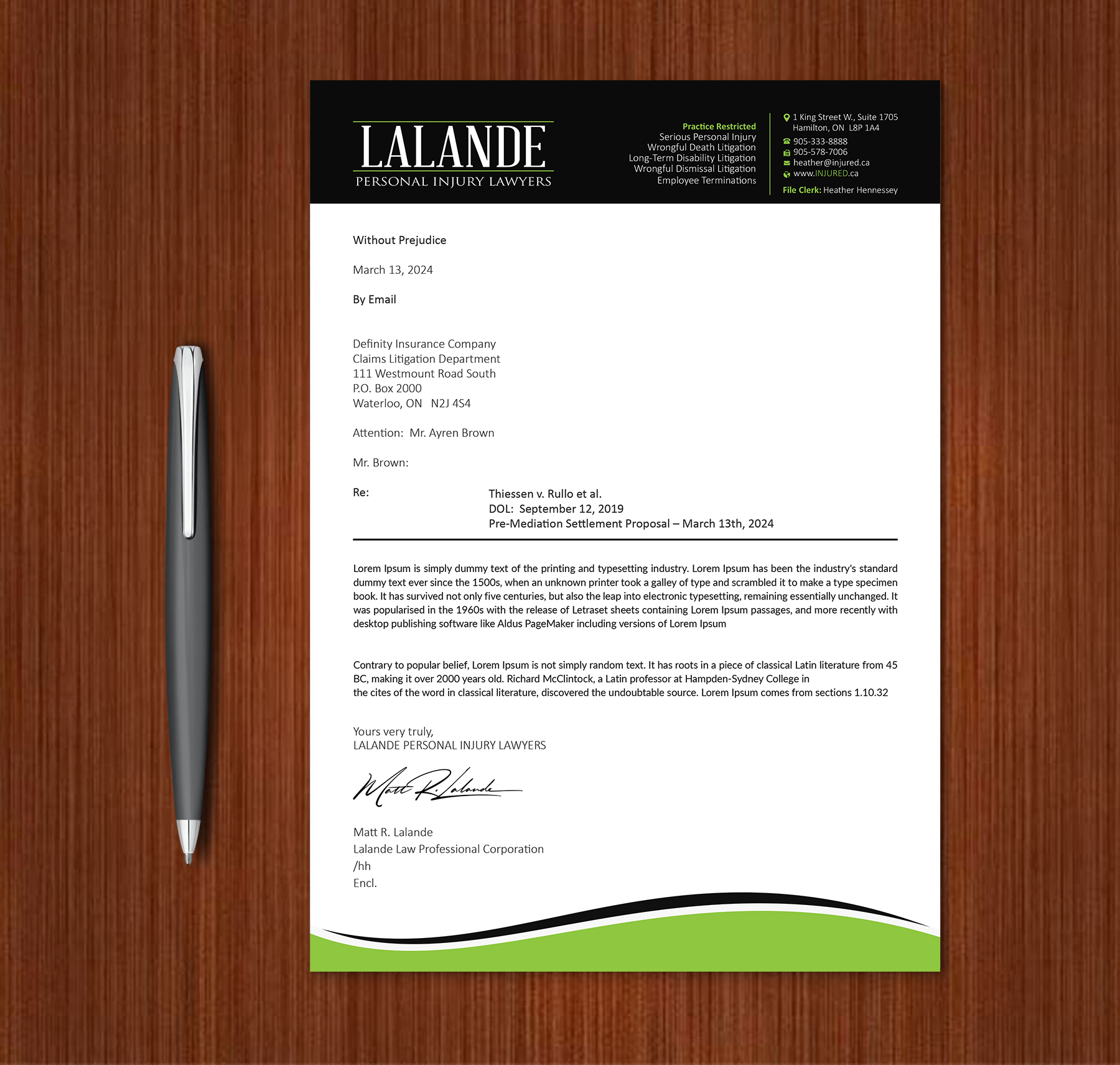 Diseño de Papelería por Expert Bappy para Injured.ca  | Diseño #32580539