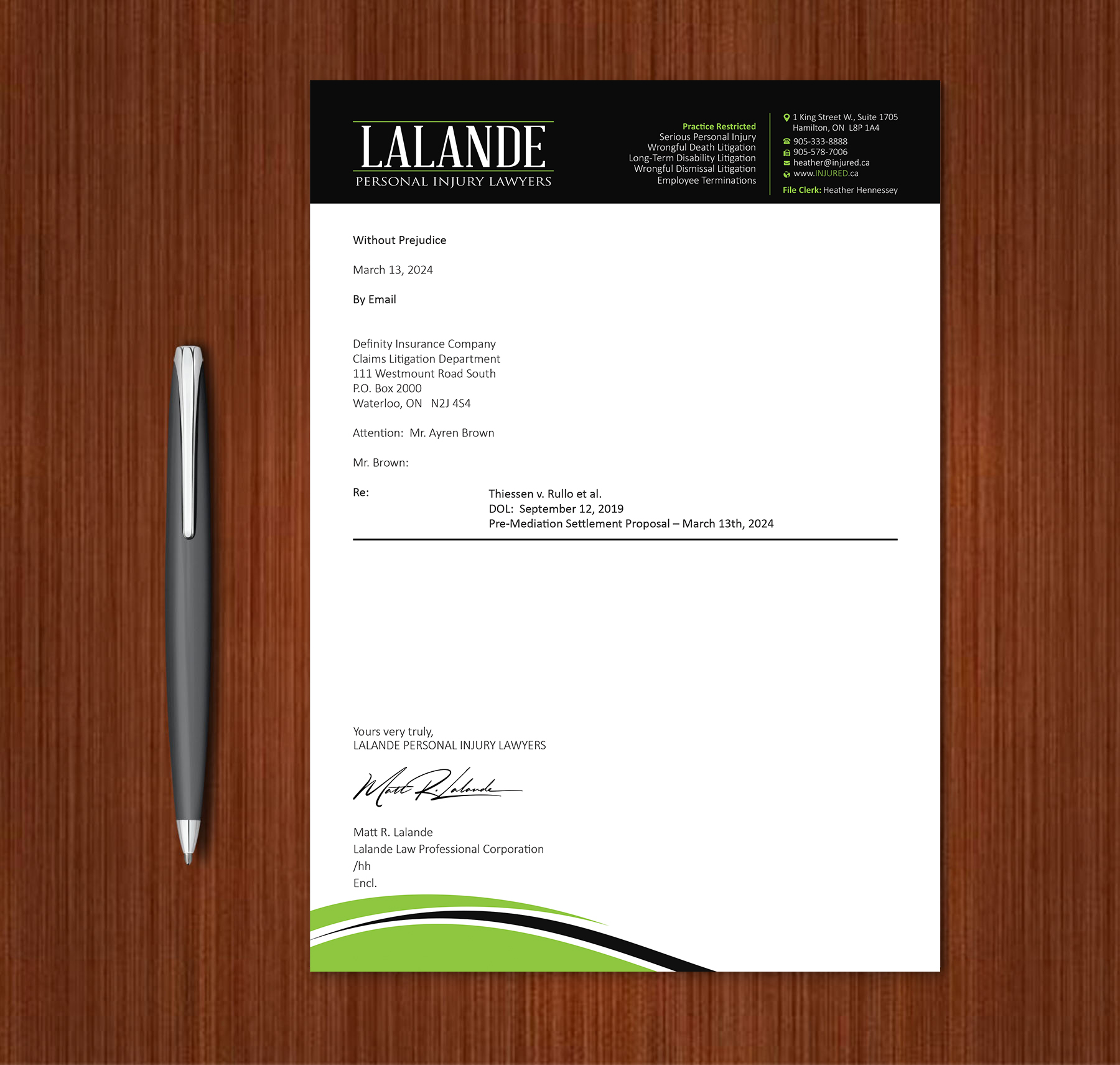 Stationery Design by Expert Bappy for Injured.ca  | Design #32581056