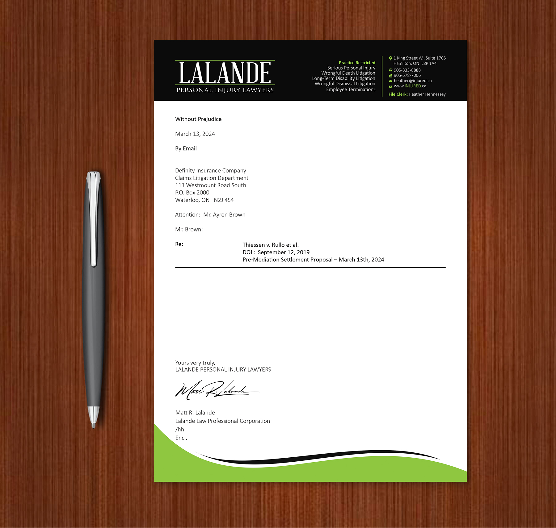 Stationery Design by Expert Bappy for Injured.ca  | Design #32581057