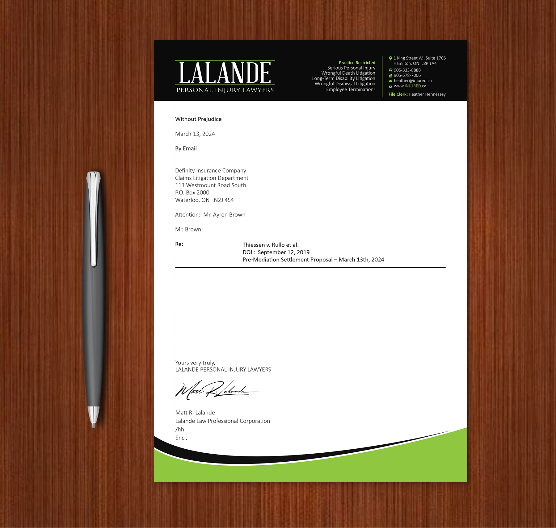 Stationery Design by Expert Bappy for Injured.ca  | Design #32581073