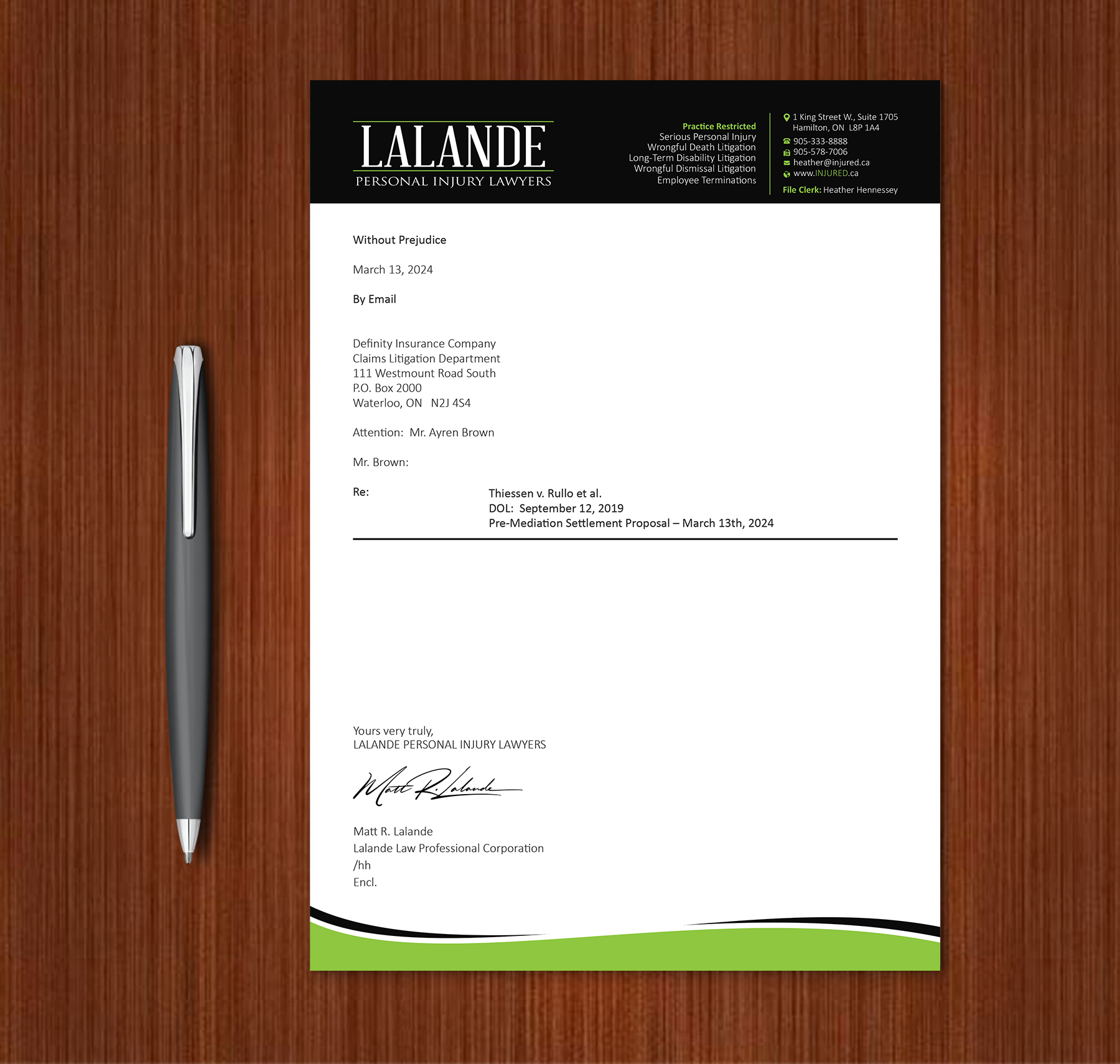 Stationery Design by Expert Bappy for Injured.ca  | Design #32581083