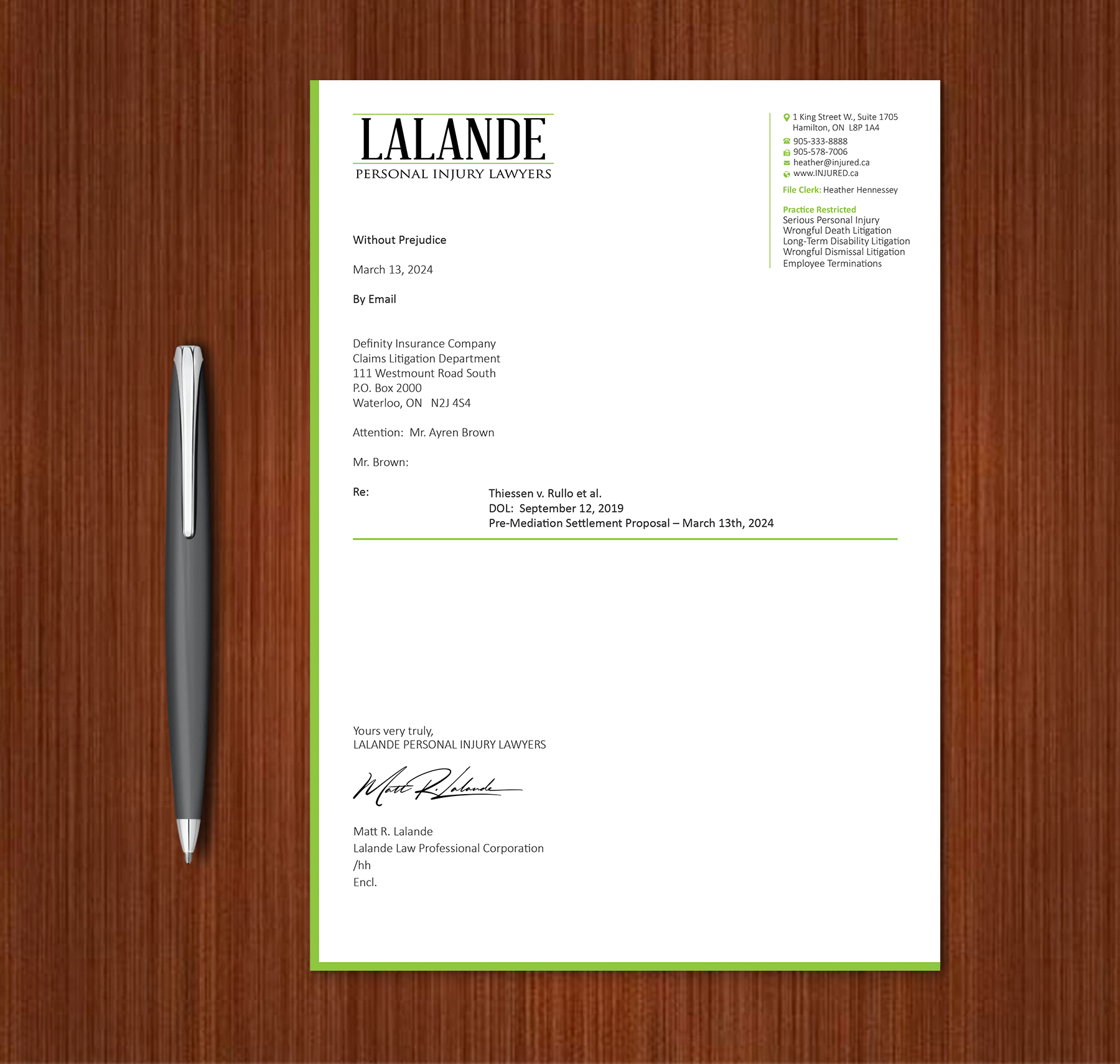 Stationery Design by Expert Bappy for Injured.ca  | Design #32590129