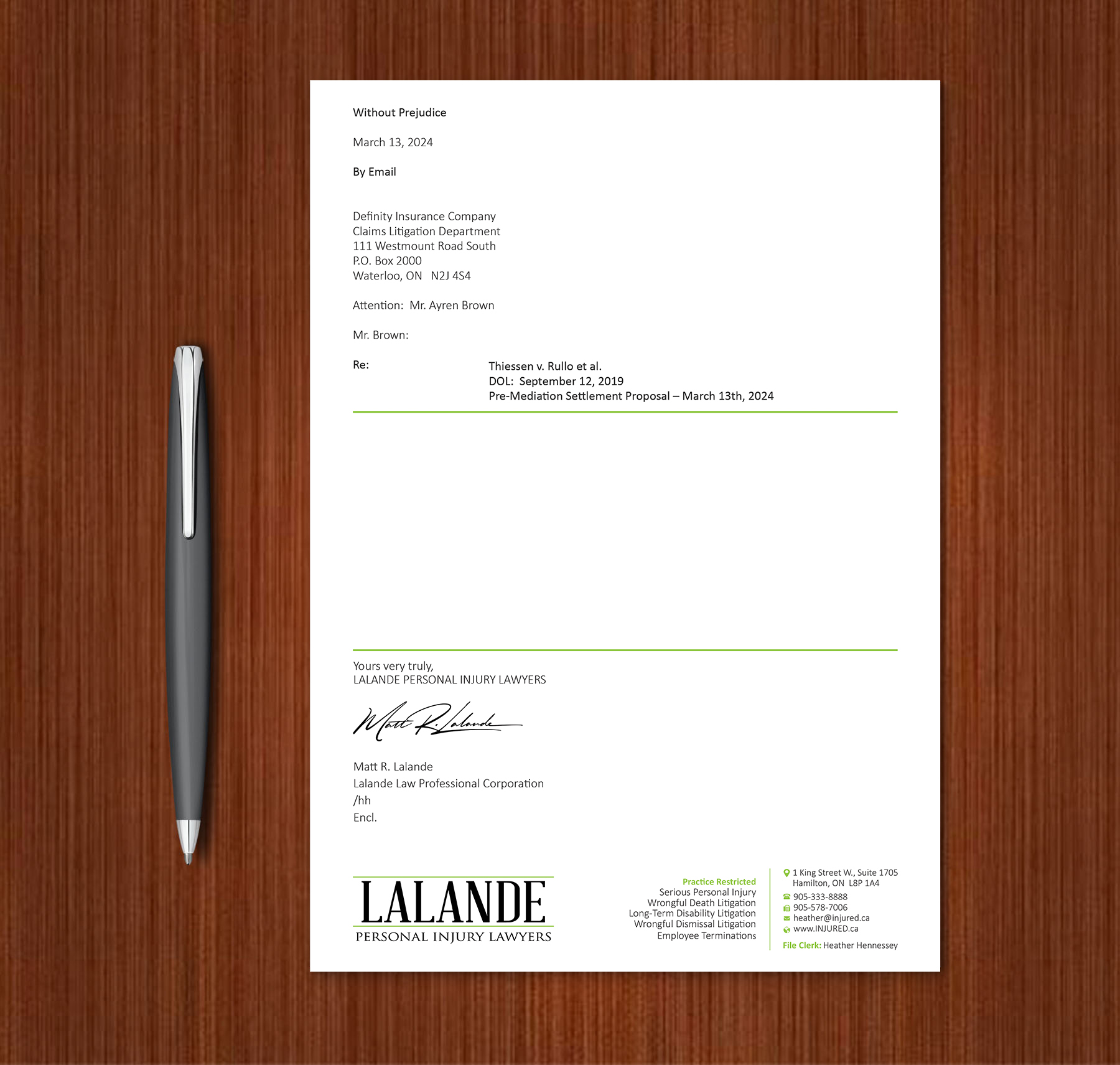 Stationery Design by Expert Bappy for Injured.ca  | Design #32590312