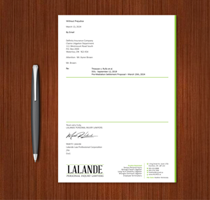 Schreibwaren-Design von Expert Bappy für Injured.ca  | Design: #32590330