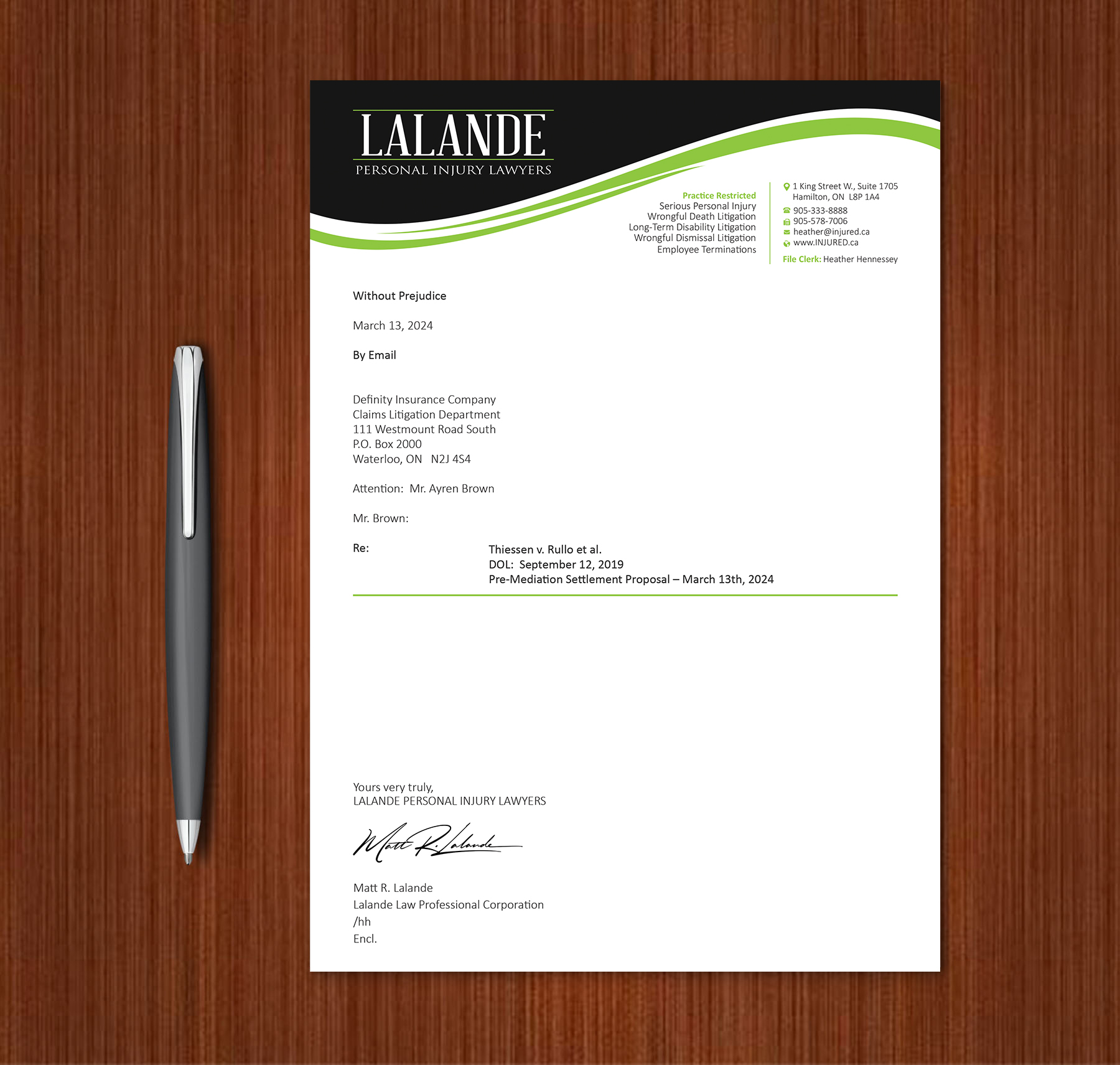 Stationery Design by Expert Bappy for Injured.ca  | Design #32590435