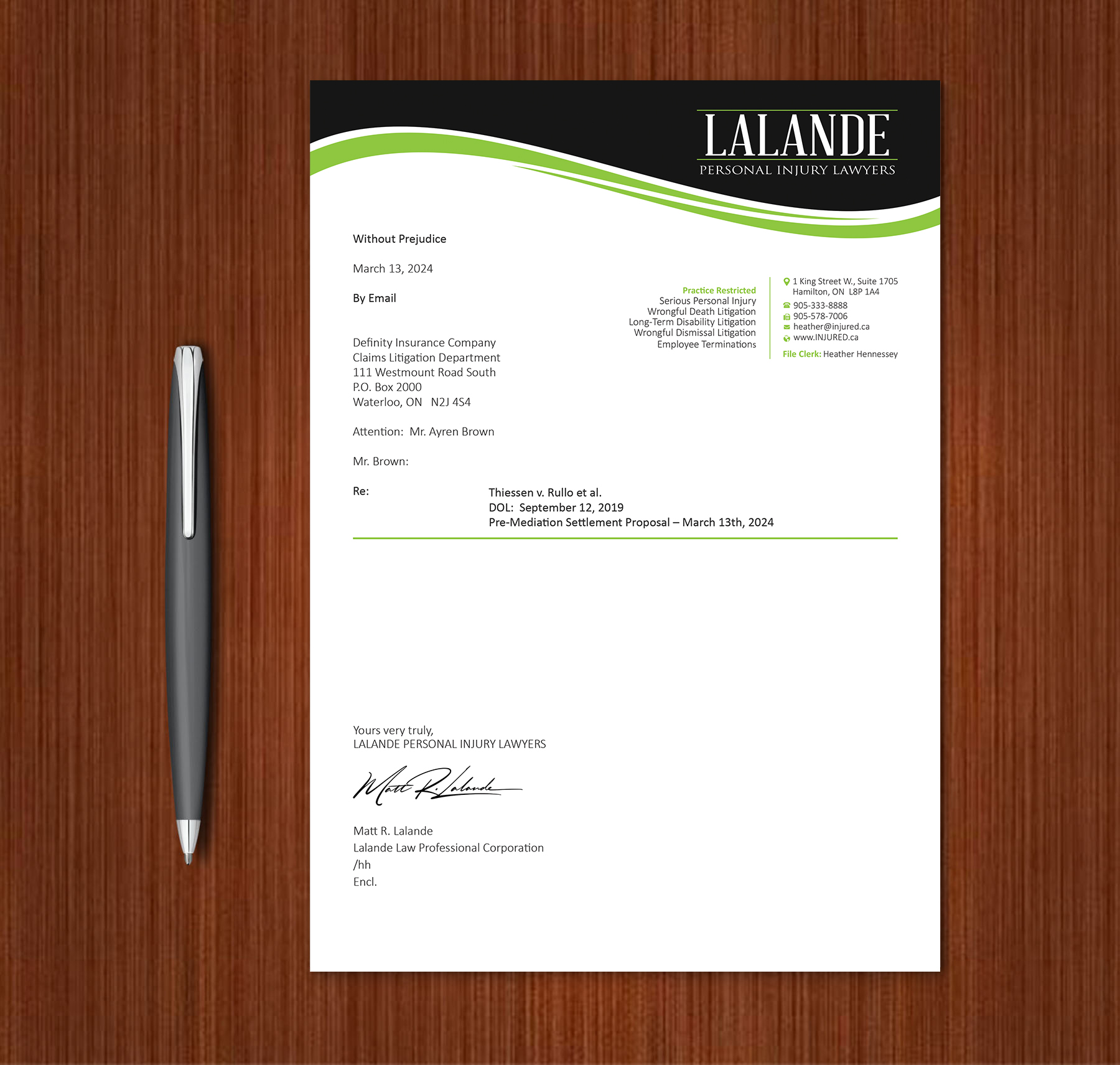 Stationery Design by Expert Bappy for Injured.ca  | Design #32590481