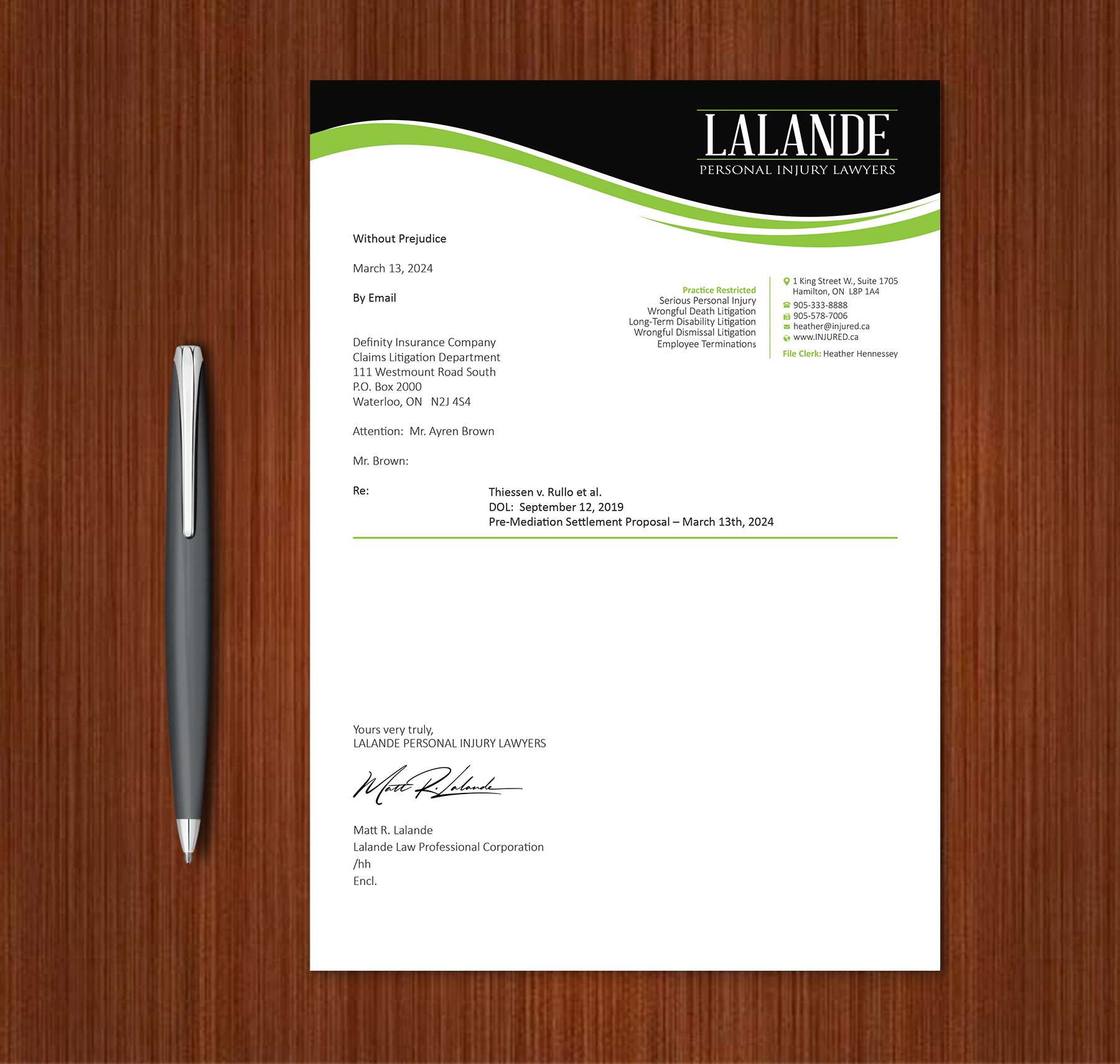 Stationery Design by Expert Bappy for Injured.ca  | Design #32590526