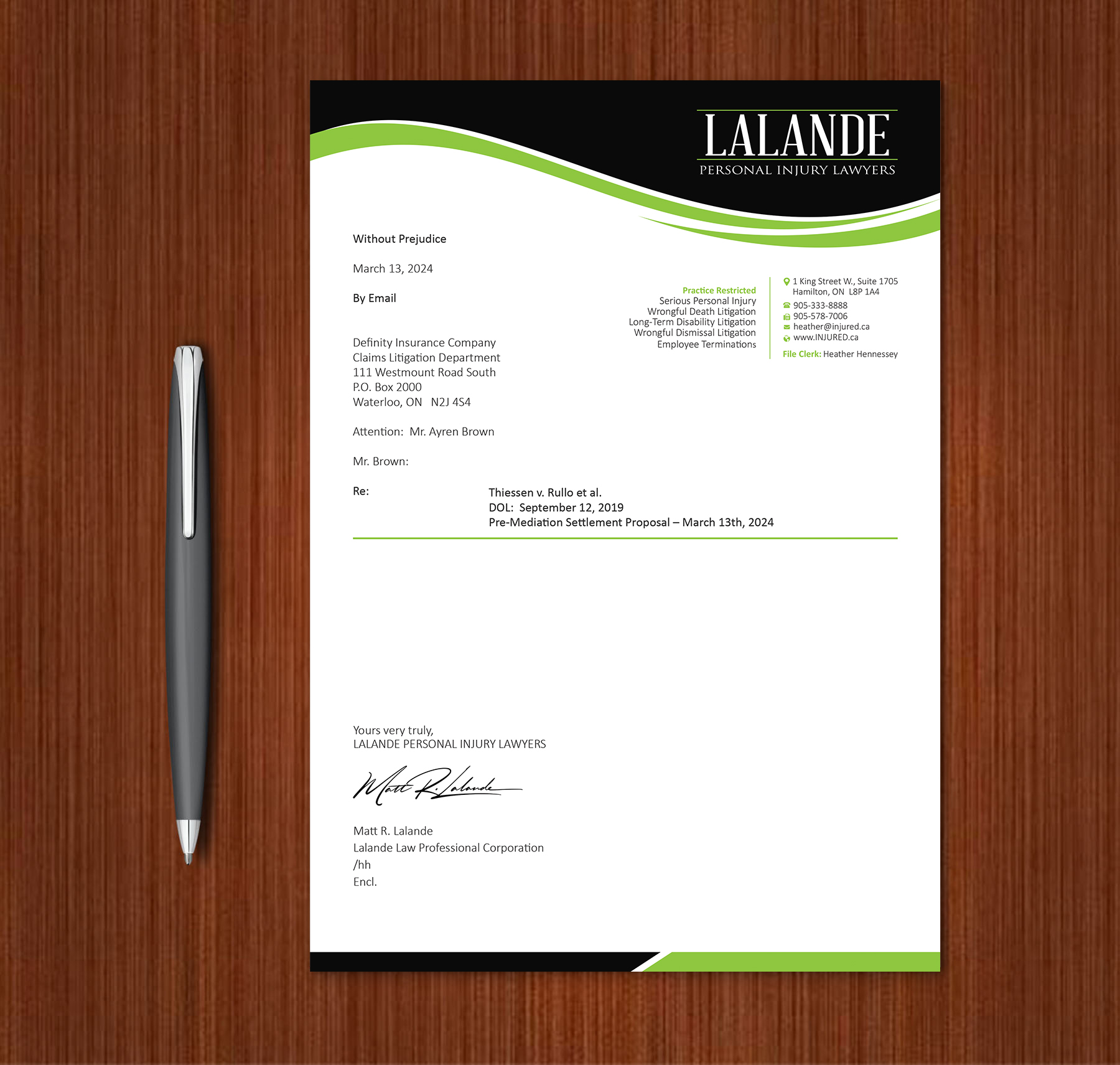 Stationery Design by Expert Bappy for Injured.ca  | Design #32590527