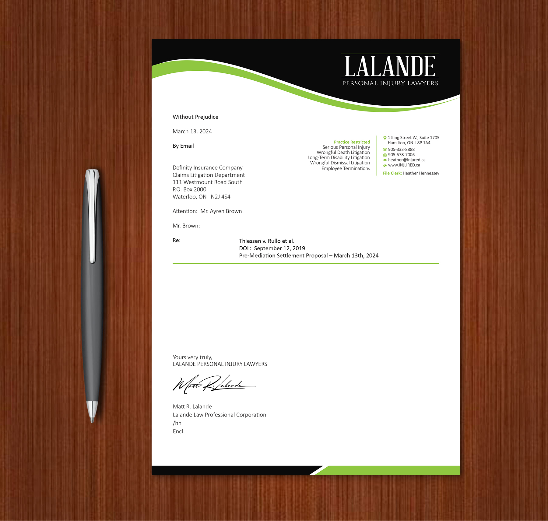 Stationery Design by Expert Bappy for Injured.ca  | Design #32590528