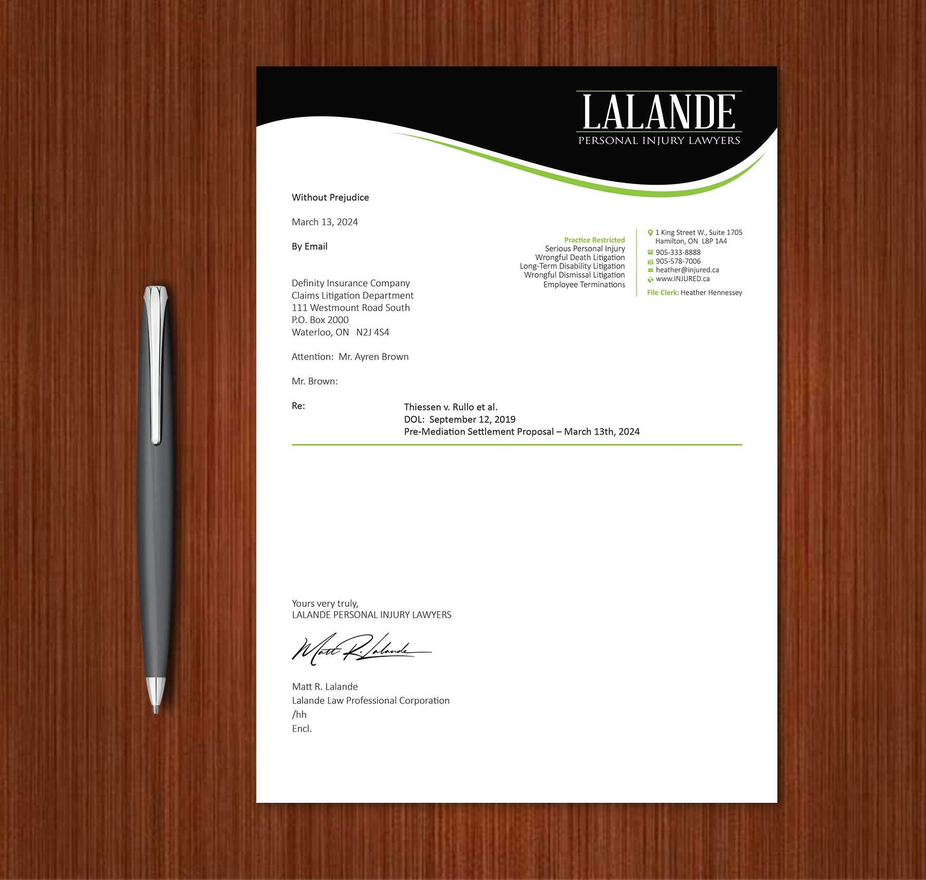 Stationery Design by Expert Bappy for Injured.ca  | Design #32590590