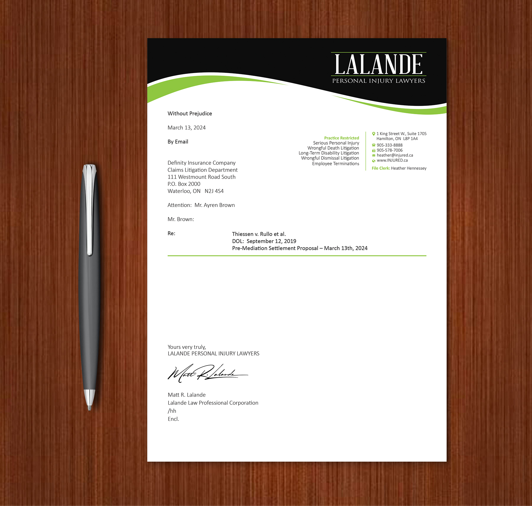 Stationery Design by Expert Bappy for Injured.ca  | Design #32590627